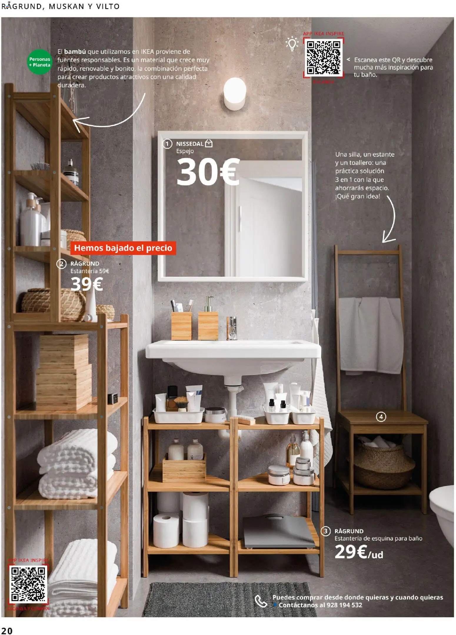 Catálogo IKEA Baňos │ válido desde el 01.02.2026 | Página: 20 | Productos: Toallero, Estante, Baño, Espejo