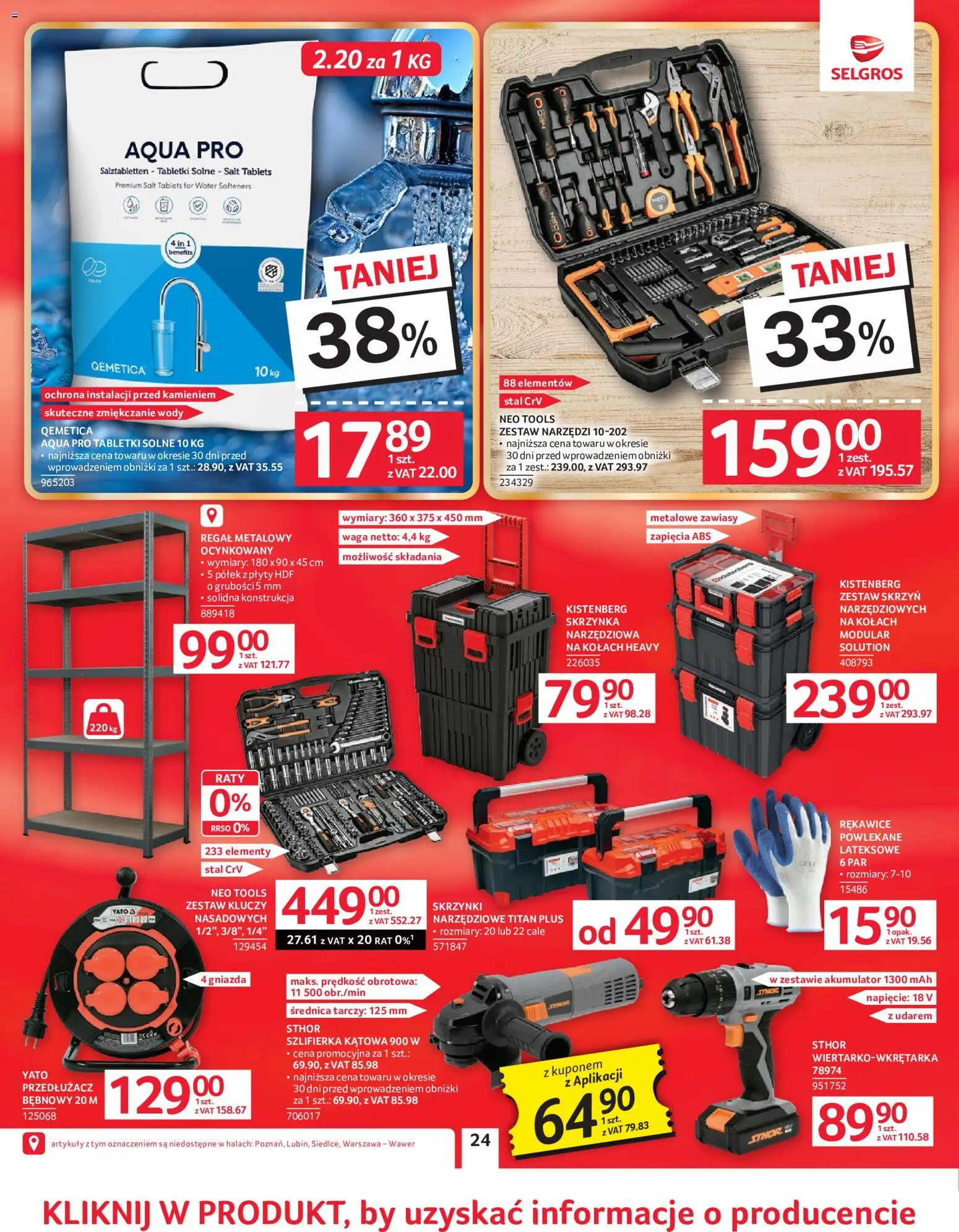 Selgros cash&carry gazetka - Oferta przemysłowa od 02.06.2026 | Strona: 27 | Produkty: Regał metalowy, Zestaw narzędzi, Plyty, Przedłużacz