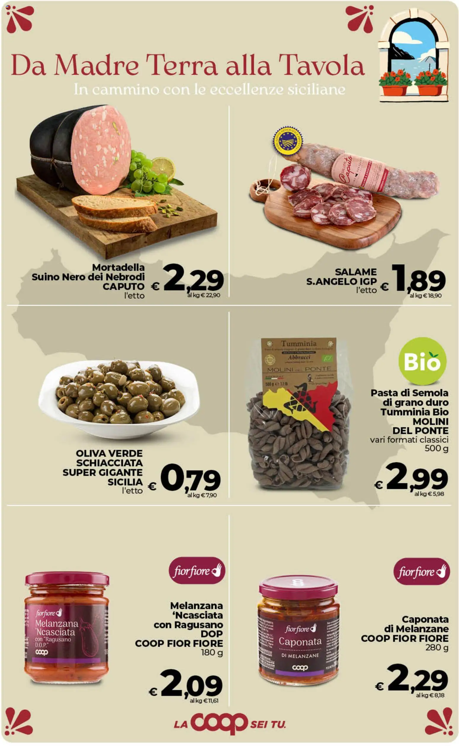 Volantino COOP del 10/07/2026 | Pagina: 6 | Prodotti: Salame, Suino, Melanzane, Terra