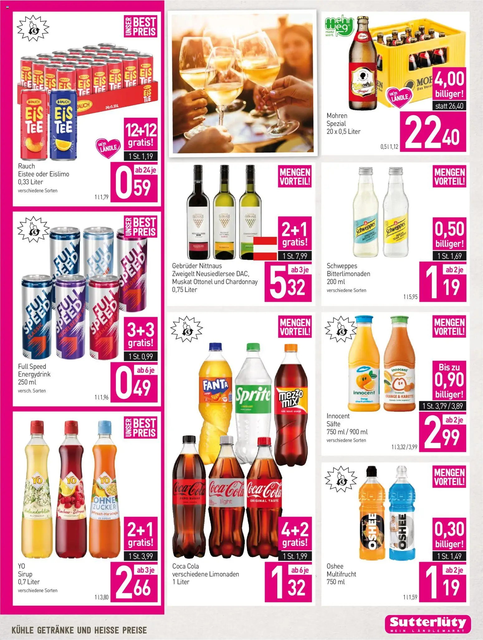 Sutterlüty Flugblatt gültig ab 13.08.2026 | Seite: 13 | Produkte: Eis, Getränke, Zucker, Zitrone