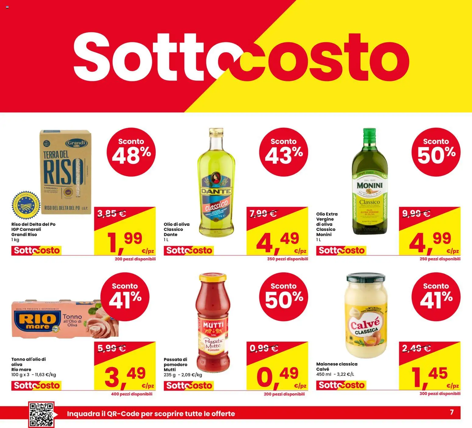 Volantino Despar del 23/06/2026 | Pagina: 7 | Prodotti: Riso, Olio, Tonno, Terra
