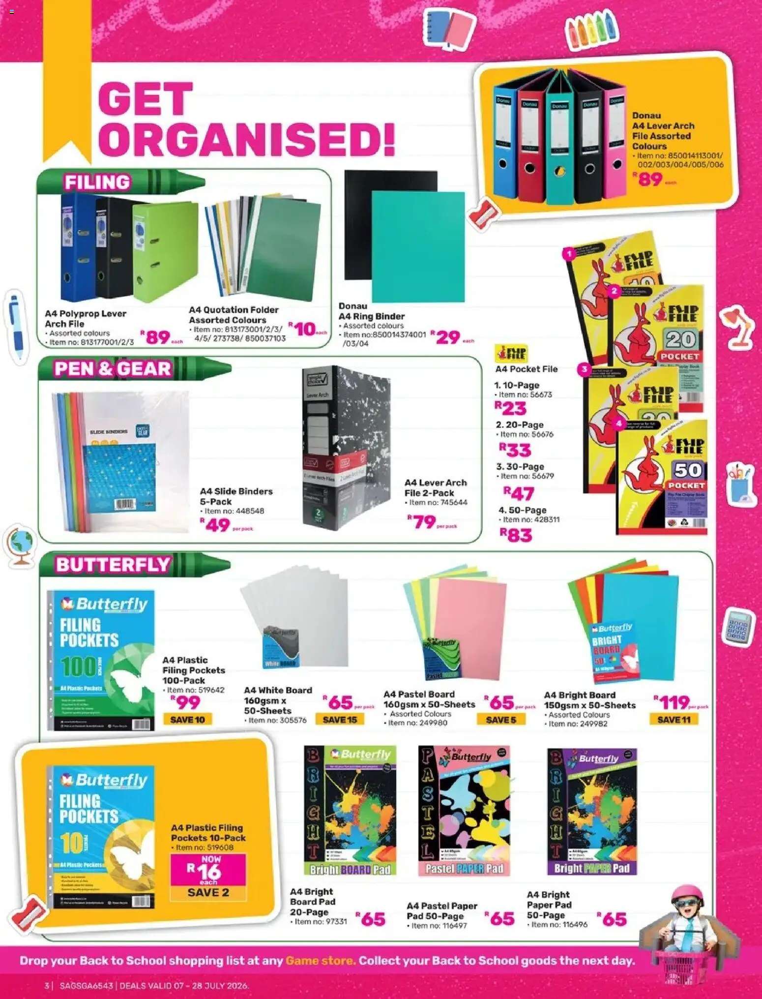 Game - Own Back To School 2026 valid from 07/07/2026 | Page: 3 | Products: Game
