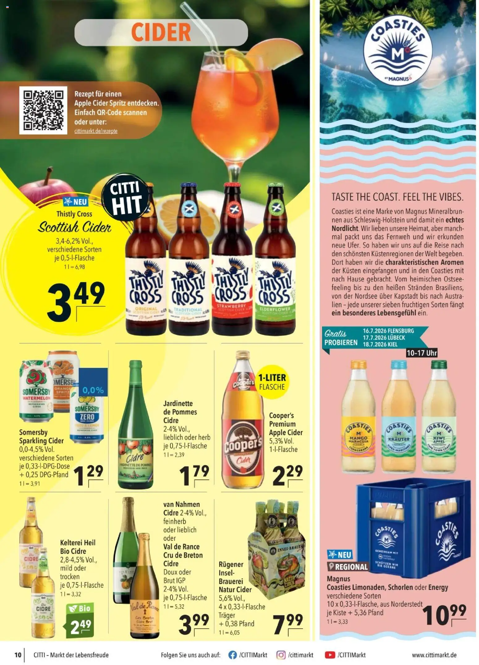 CITTI tilbudsavis – gyldig fra 15/07/2026 | Side: 10 | Produkter: Mango, Kiwi, Cider