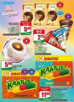Pogląd oferty "Lody rożek Koral, 3 rodzaje, 110 ml" - ważna od 29.04.2026 | Strona: 33