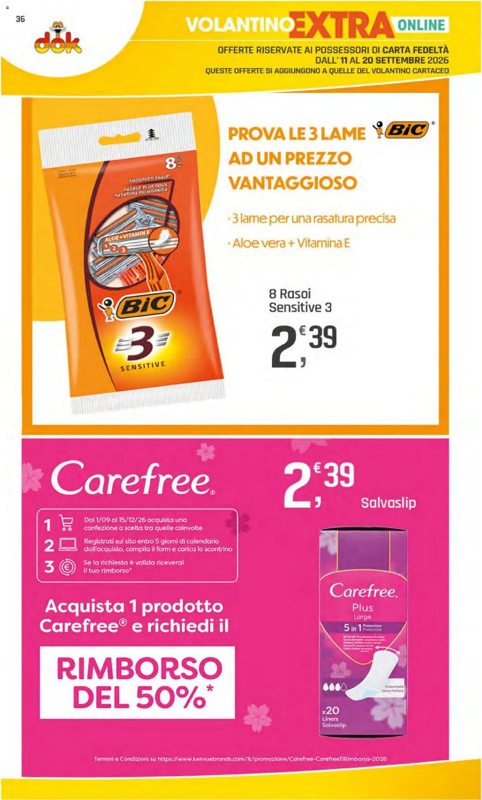 Volantino DOK del 11/09/2026 | Pagina: 36 | Prodotti: Salvaslip