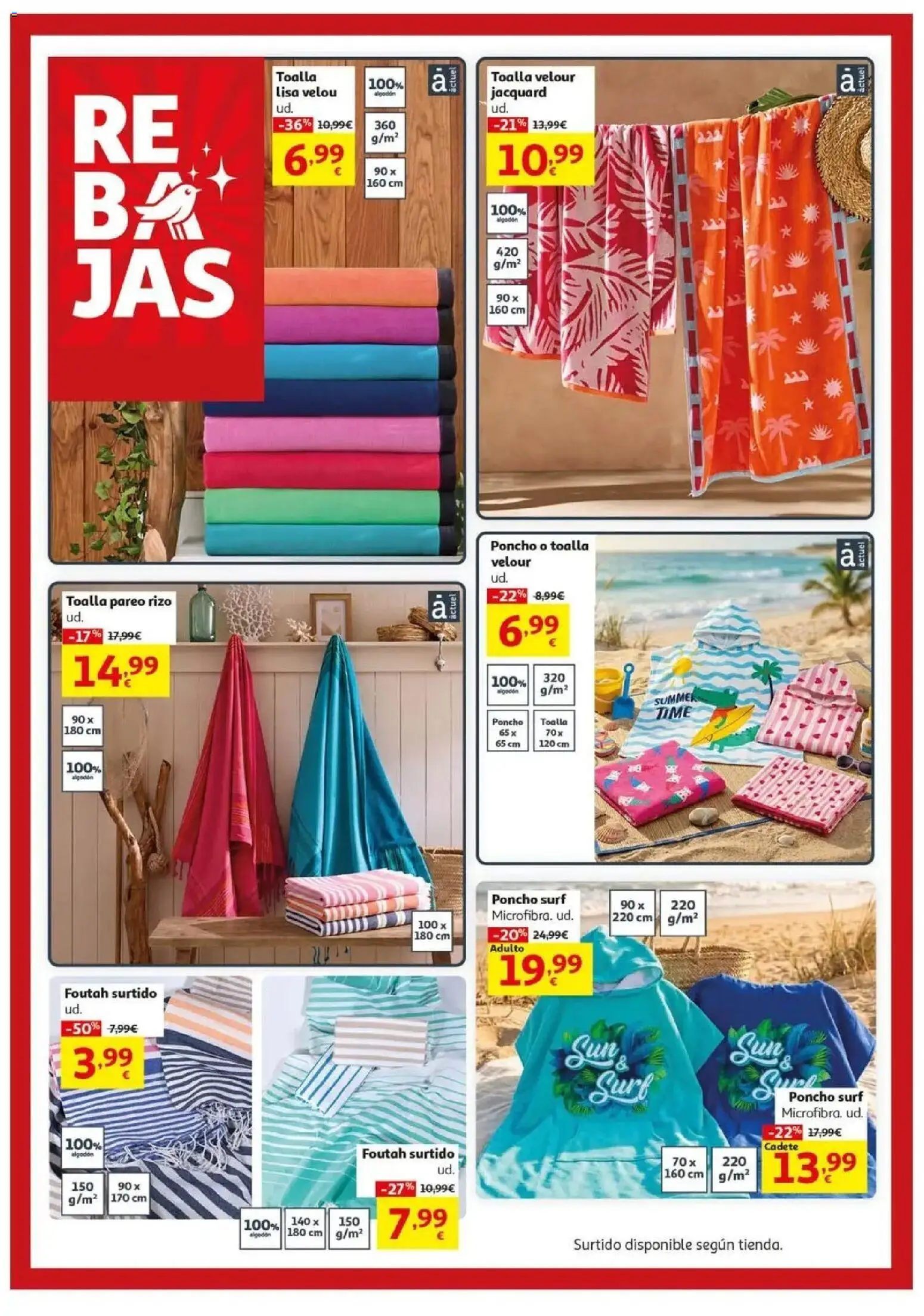 Alcampo - Alcampo - Rebajas Verano │ válido desde el 24/06/2026 | Página: 16 | Productos: Poncho, Algodón