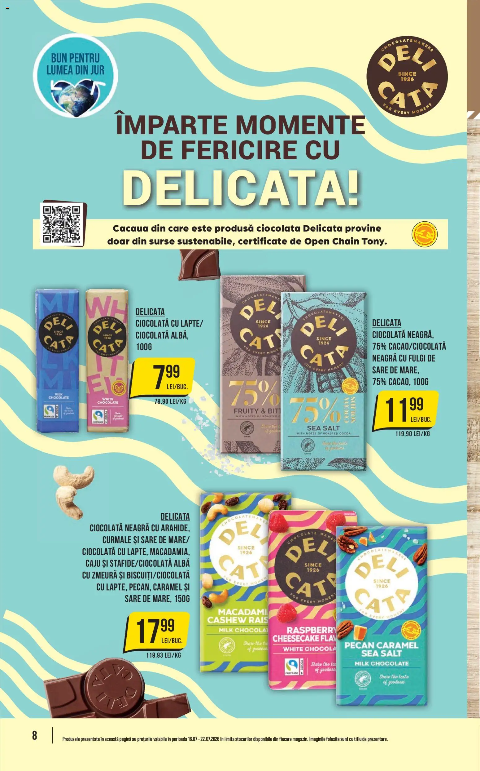 Noul catalog Mega Image – valabil de la 16.07.2026 | Pagină: 8 | Produse: Zmeură, Cola, Fulgi, Curmale
