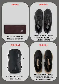 Pogląd oferty "4F promocje" - ważna od 08.09.2026 | Strona: 5 | Produkty: Niskie buty, Buty, Plecak