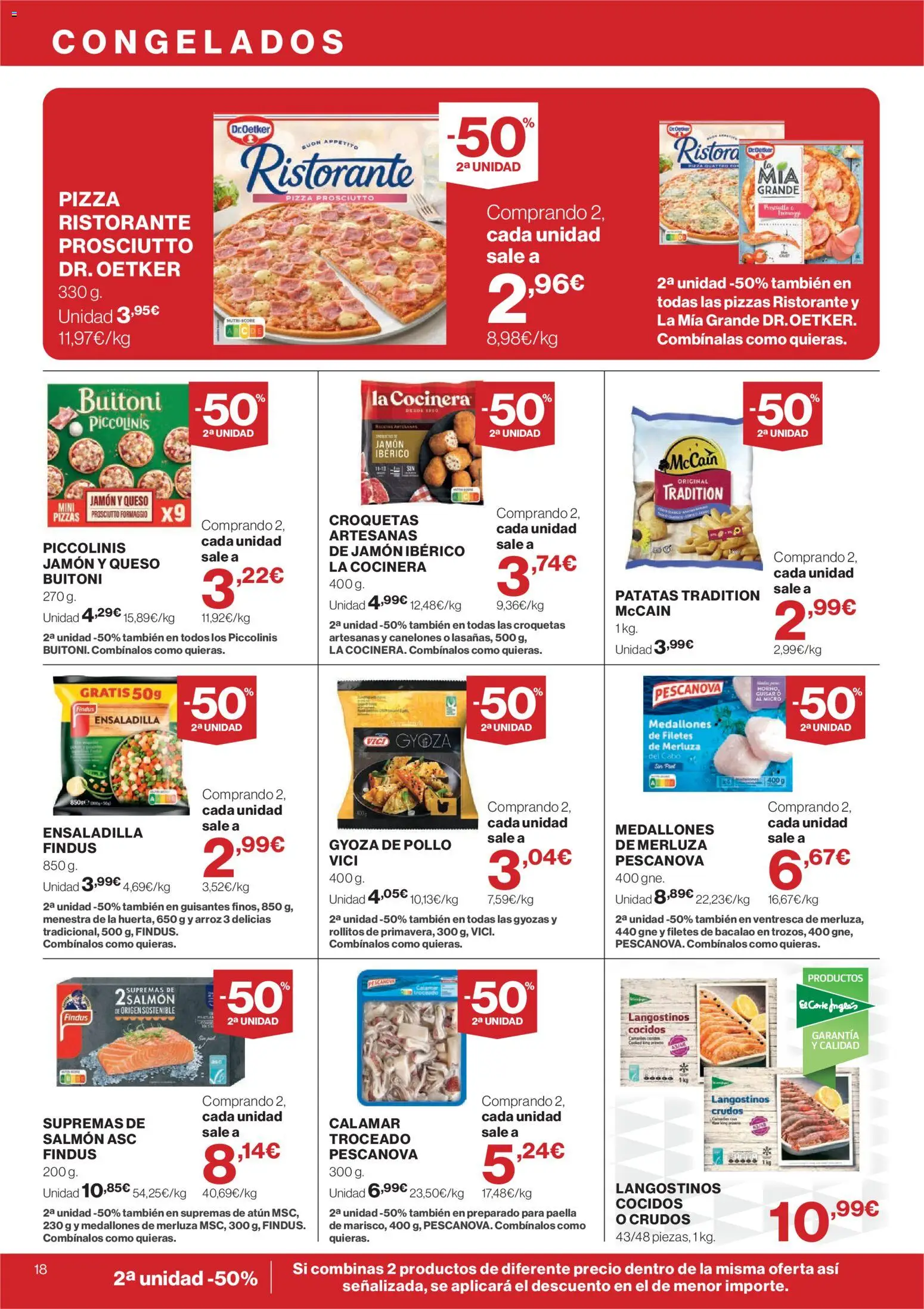 Hipercor catálogo │ válido desde el 16/07/2026 | Página: 18 | Productos: Queso, Jamón, Arroz, Filetes de merluza