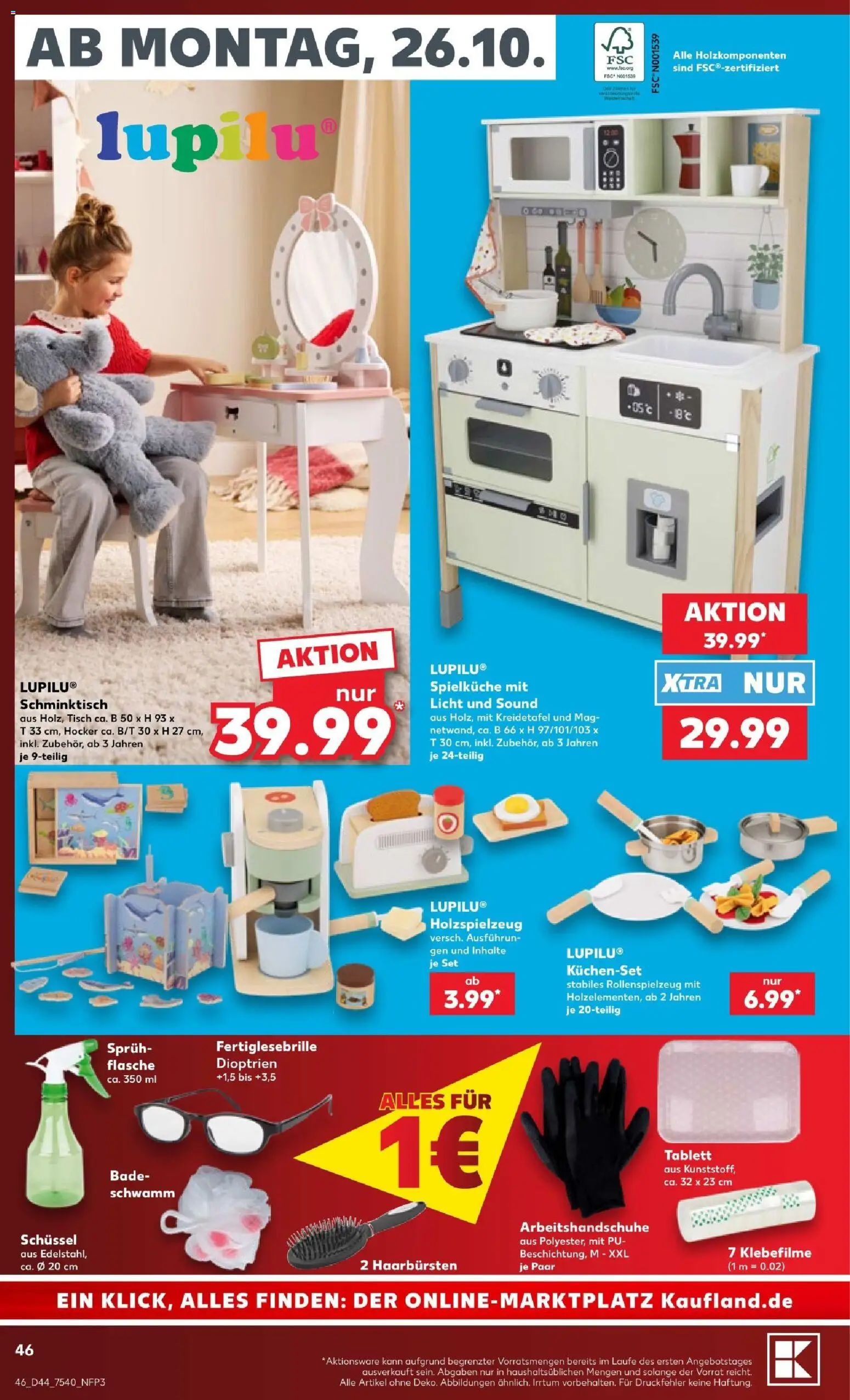 Kaufland Prospekt Berlin – gültig ab 25.10.2026 | Seite: 46 | Produkte: Hocker, Tisch, Schminktisch