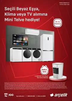 25 Temmuz 2026 tarihinden itibaren geçerli olan Arçelik kataloğu önizlemesi