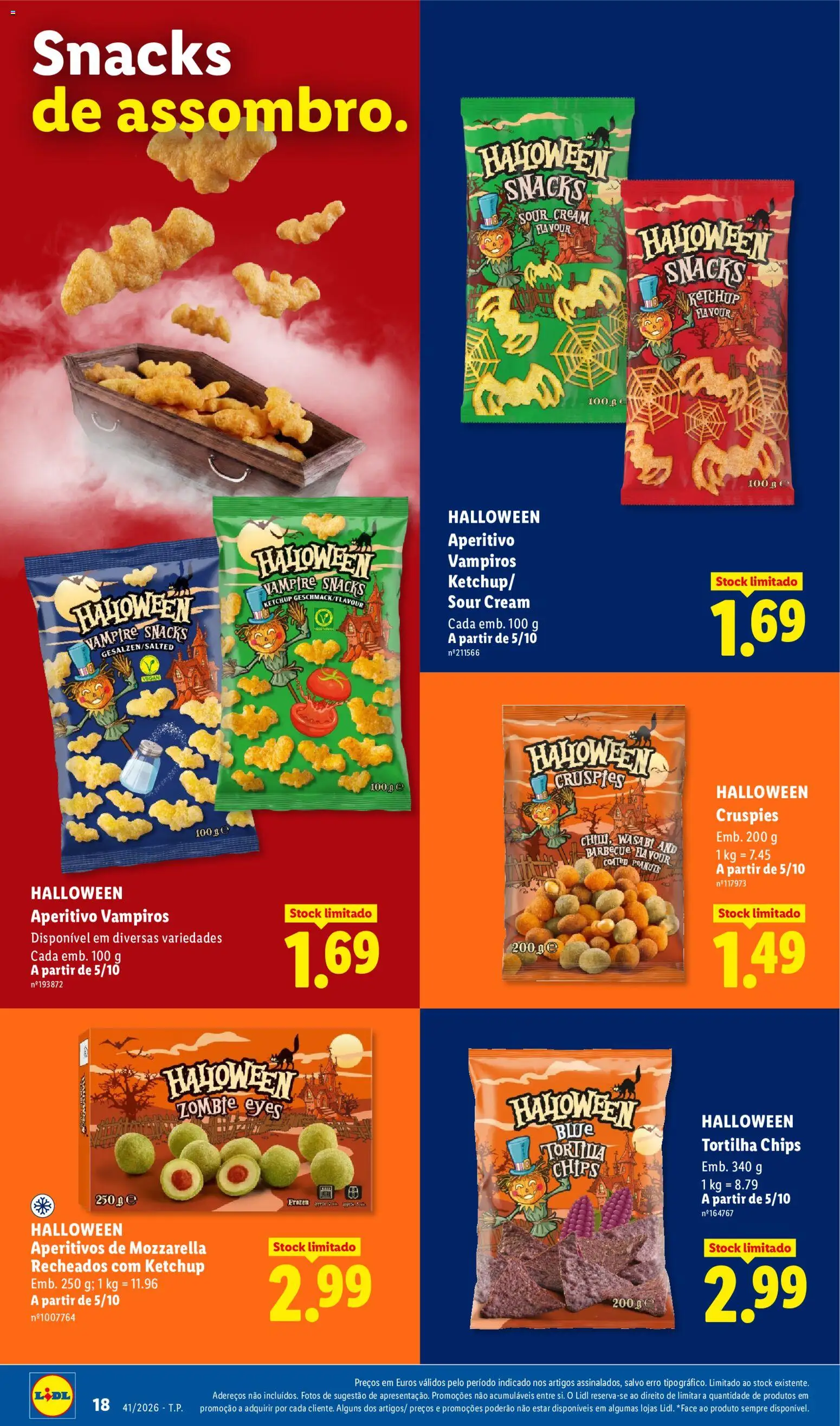 Lidl Folheto Especial │ válido de 05/10/2026 | Página: 18 | Produtos: Snacks, Ketchup