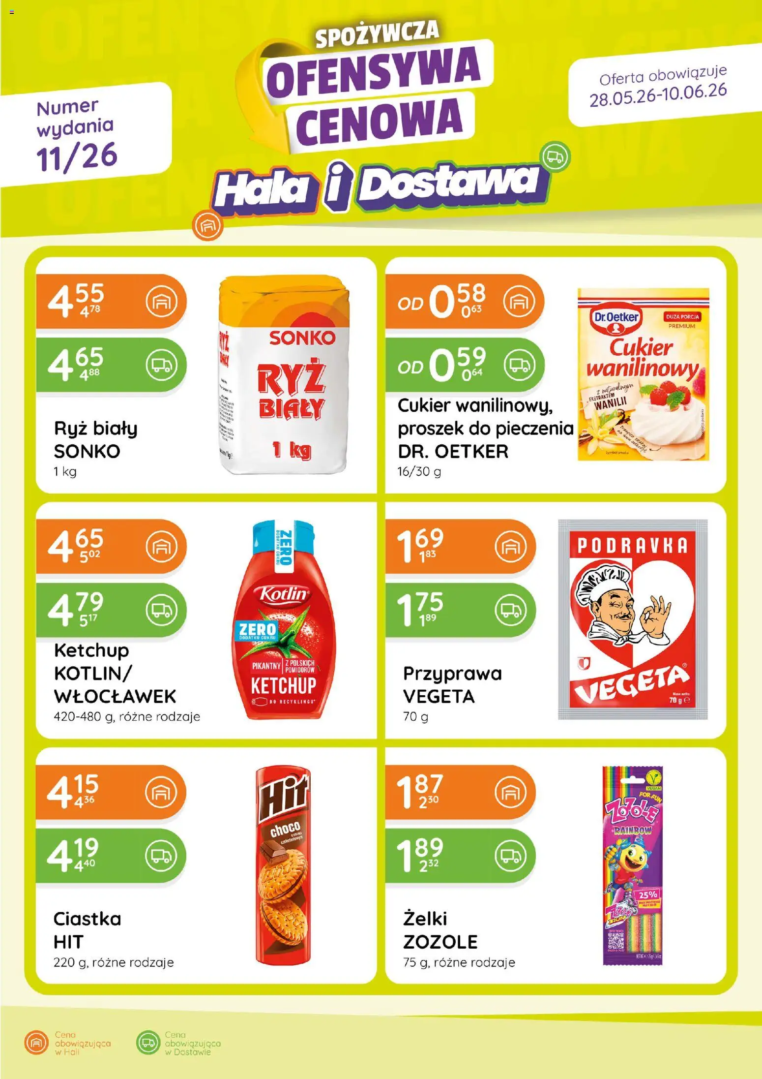 Eurocash gazetka - Ofensywa Spożywcza od 28.05.2026 | Strona: 1 | Produkty: Ketchup, Żelki, Ciastka, Cukier