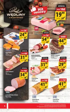 Pogląd oferty "Arhelan gazetka" - ważna od 08.05.2026 | Strona: 4 | Produkty: Kiełbasa, Szynka, Delikatesy, Kiełbasa krakowska