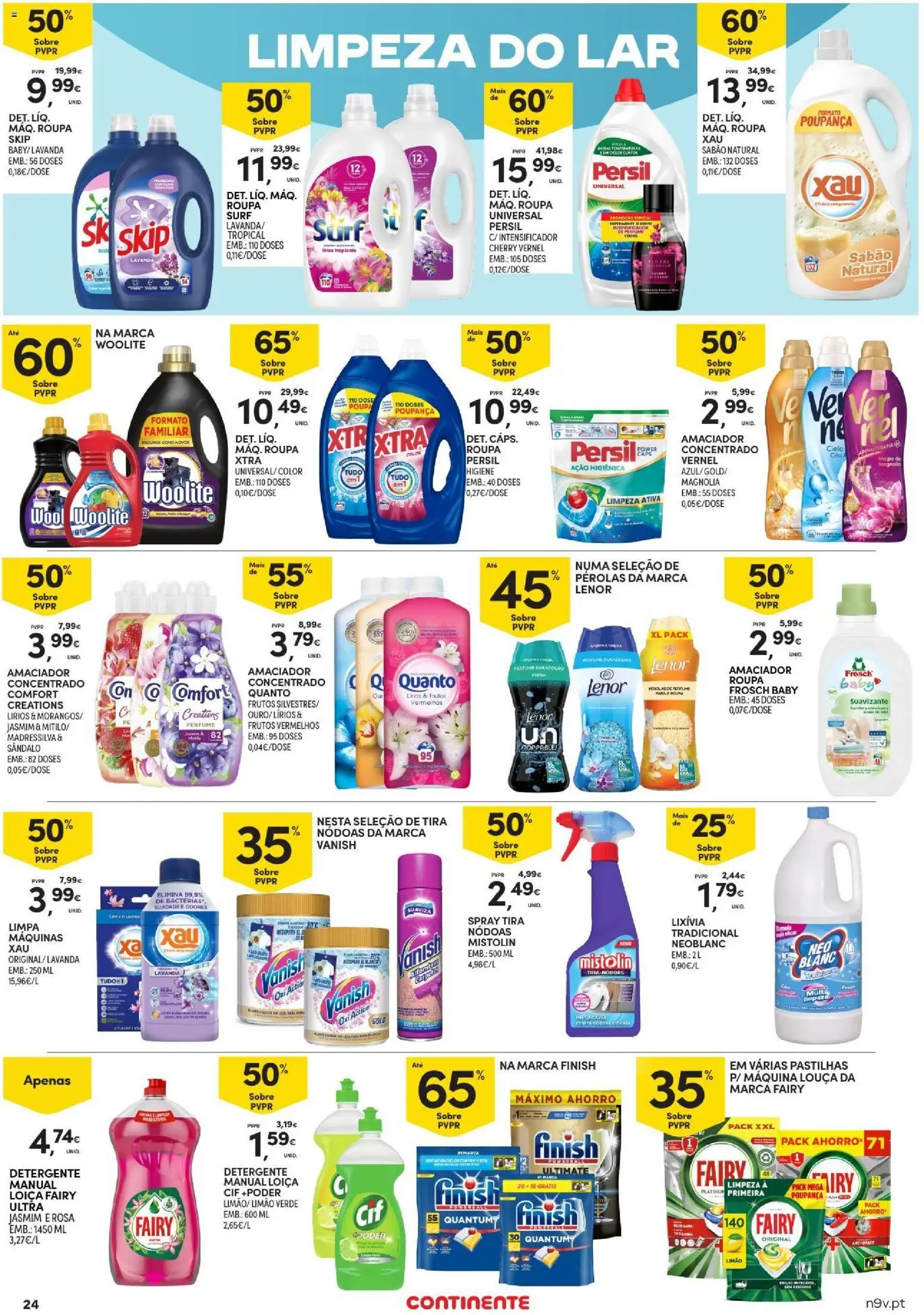 Continente Açores │ válido de 09/07/2026 | Página: 24 | Produtos: Perfume, Sabão, Detergente, Persil