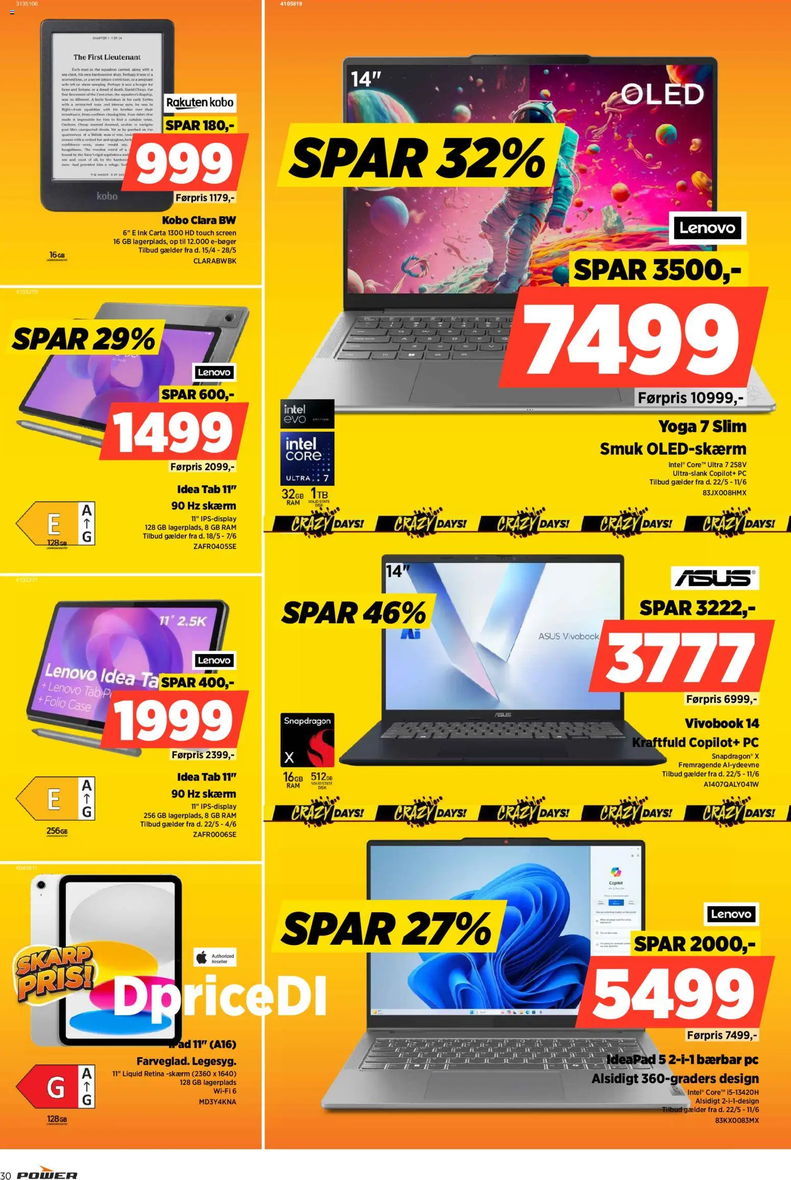 Power tilbudsavis – gyldig fra 22.05.2026 | Side: 30 | Produkter: RAM, Case, Skærm, PC