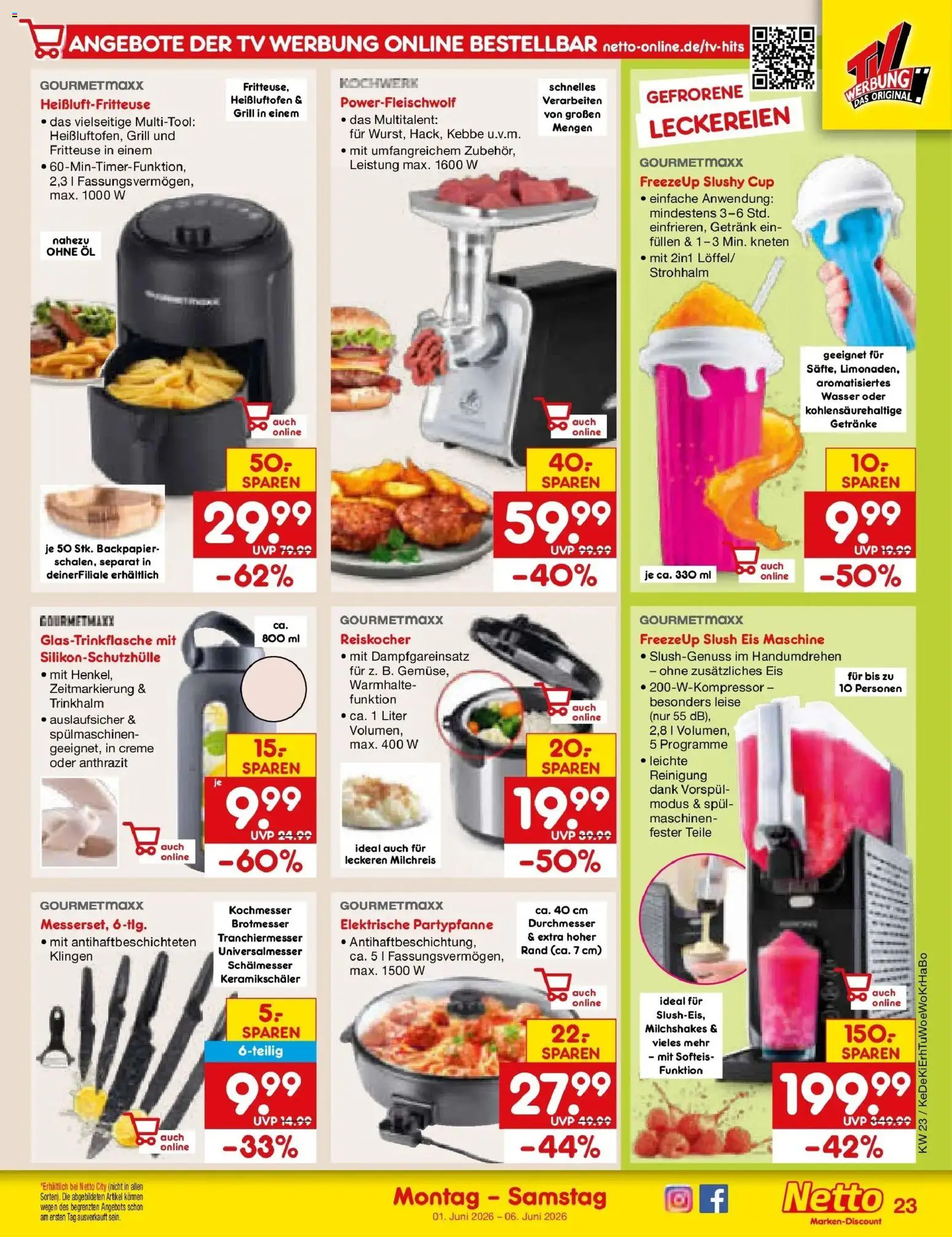 Netto Marken-Discount Prospekt Lahr-Langenwinkel – gültig ab 01.06.2026 | Seite: 41 | Produkte: Öl, Wasser, Eis, TV