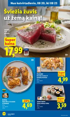 LIDL leidinys galioja nuo 2026.08.17 | Puslapis: 40 | Prekių: Žuvis