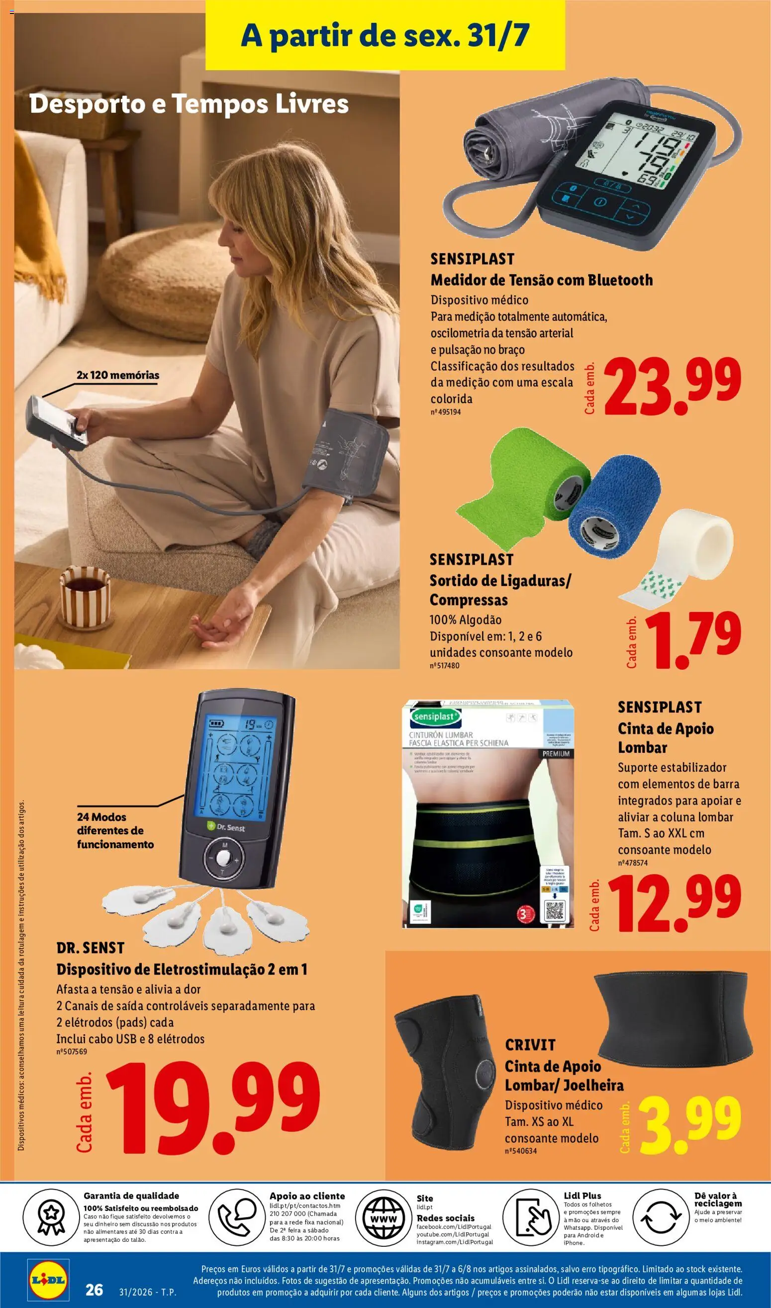 Lidl Novidades │ válido de 27/07/2026 | Página: 26 | Produtos: Monitor, Cabo, USB, Algodão