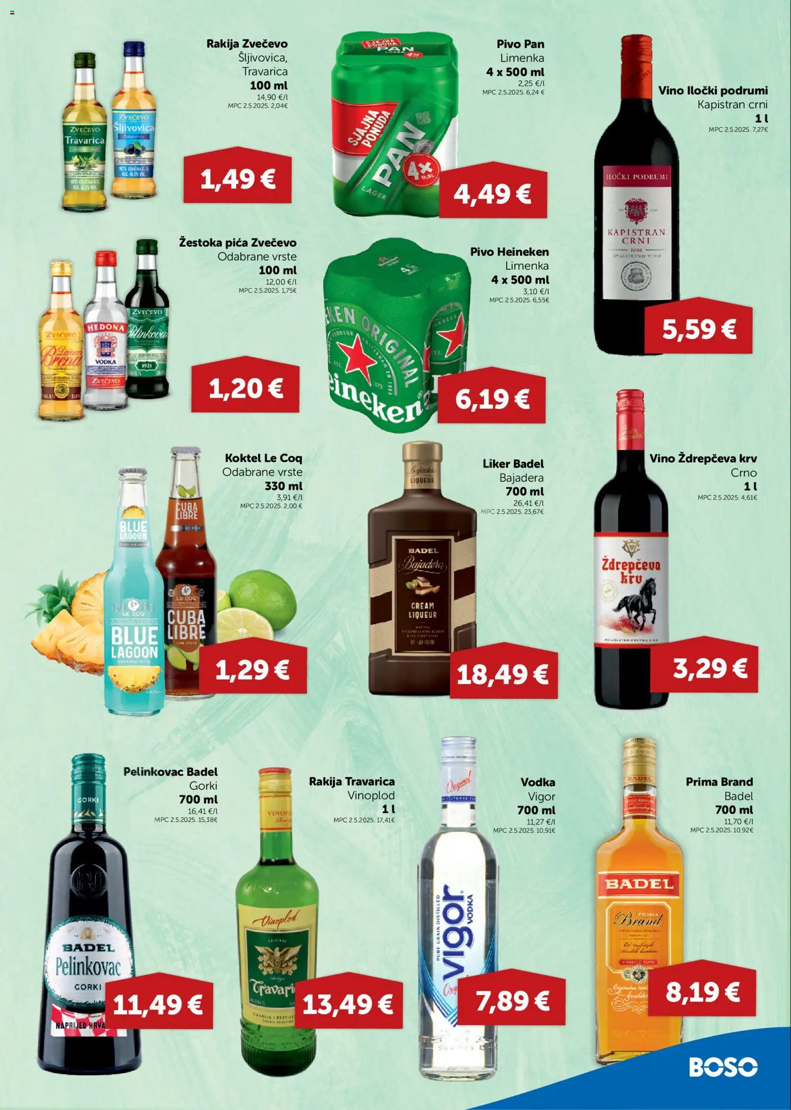Boso katalog | vrijedi od 21.05.2026 | Stranica: 11 | Proizvodi: Pelinkovac, Travarica, Vino, Liker