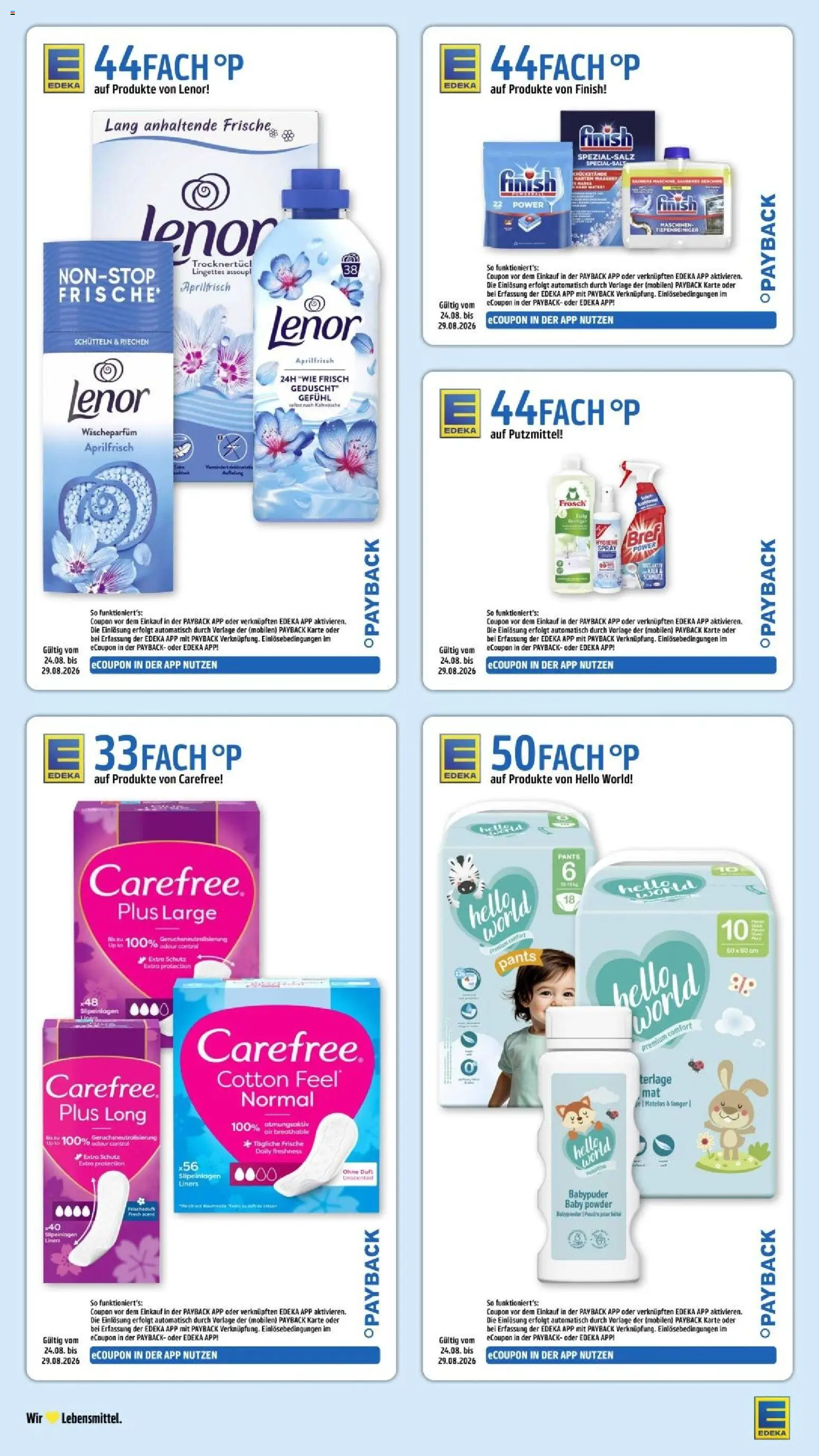 Edeka Prospekt Stuttgart – gültig ab 23.08.2026 | Seite: 36 | Produkte: Lenor, Finish, Kalk