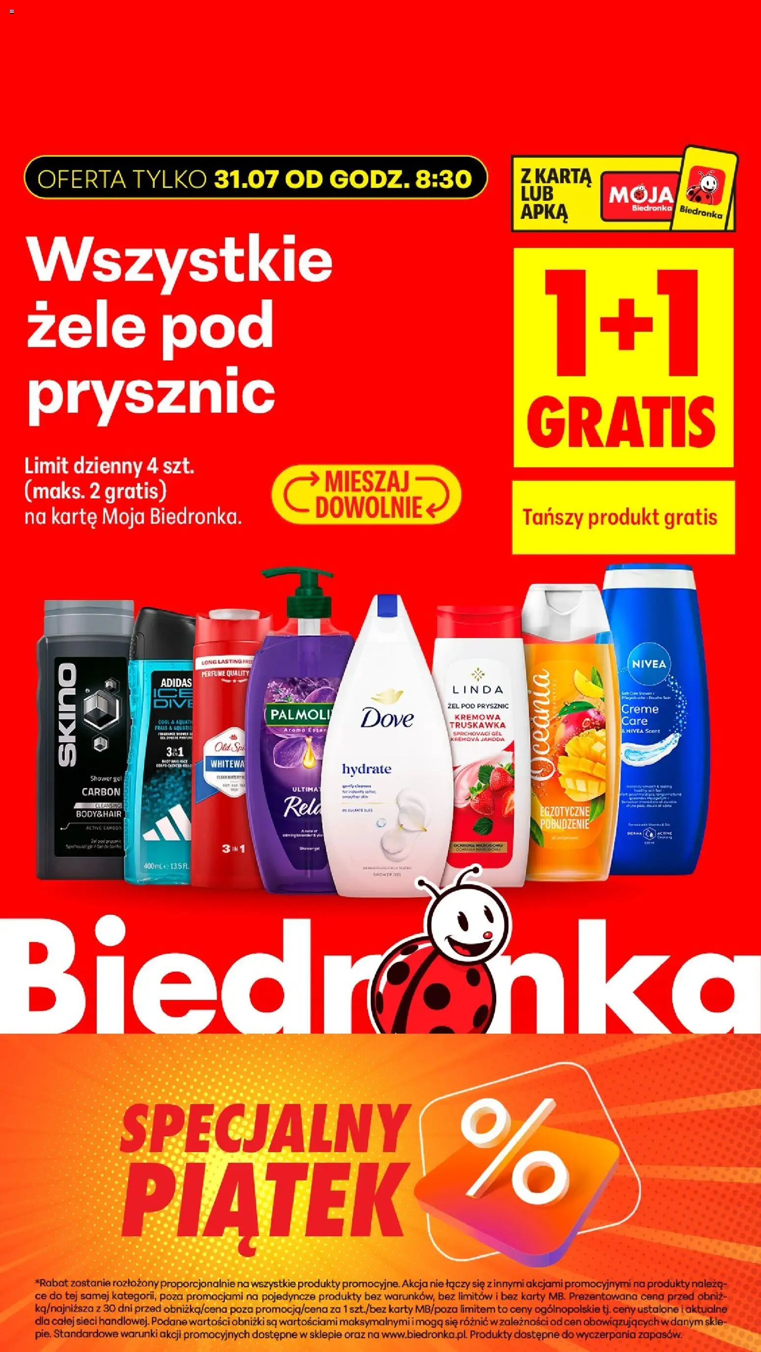 Biedronka Polsko leták - Okazje piątek od 31.07.2026 | Strana: 12 | Produkty: Nivea, Karty, Dove