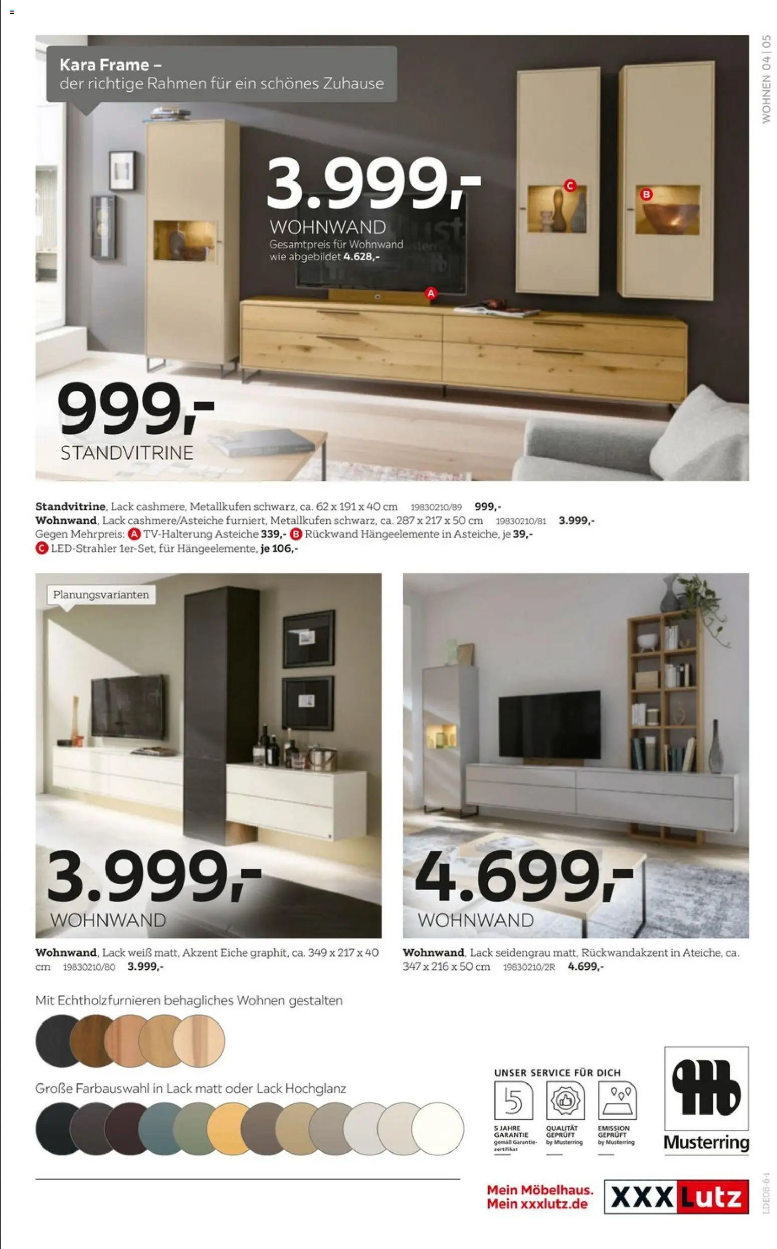 XXXLutz Zuhause beginnt hier – gültig ab 08.08.2026 | Seite: 5 | Produkte: Wohnwand