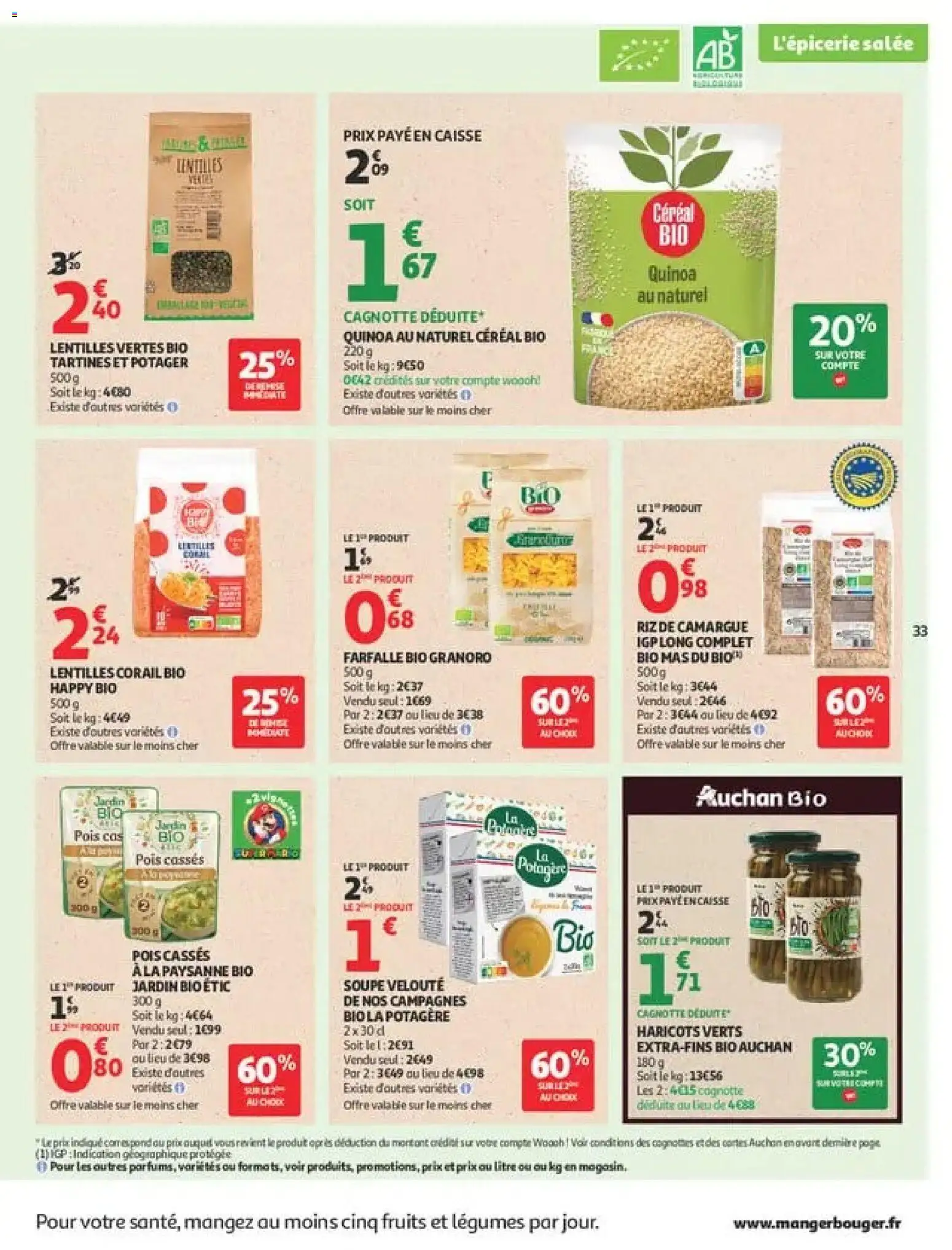 {H1} | Page: 33 | Produits: Lentilles, Soupe, Pois, Haricots