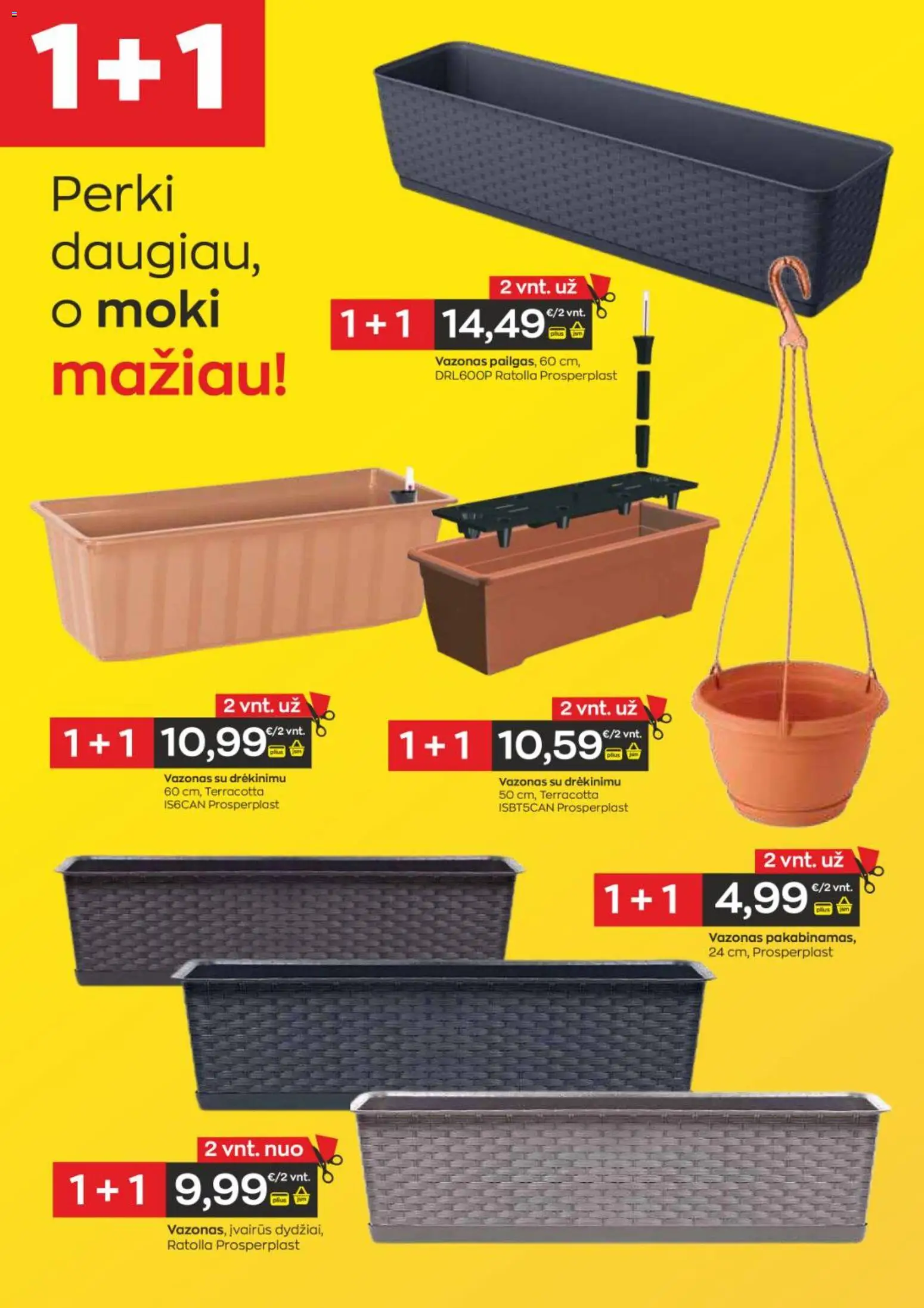 Jupoja akcijos nuo 21.05.2026 | Puslapis: 17 | Prekių: Vazonas