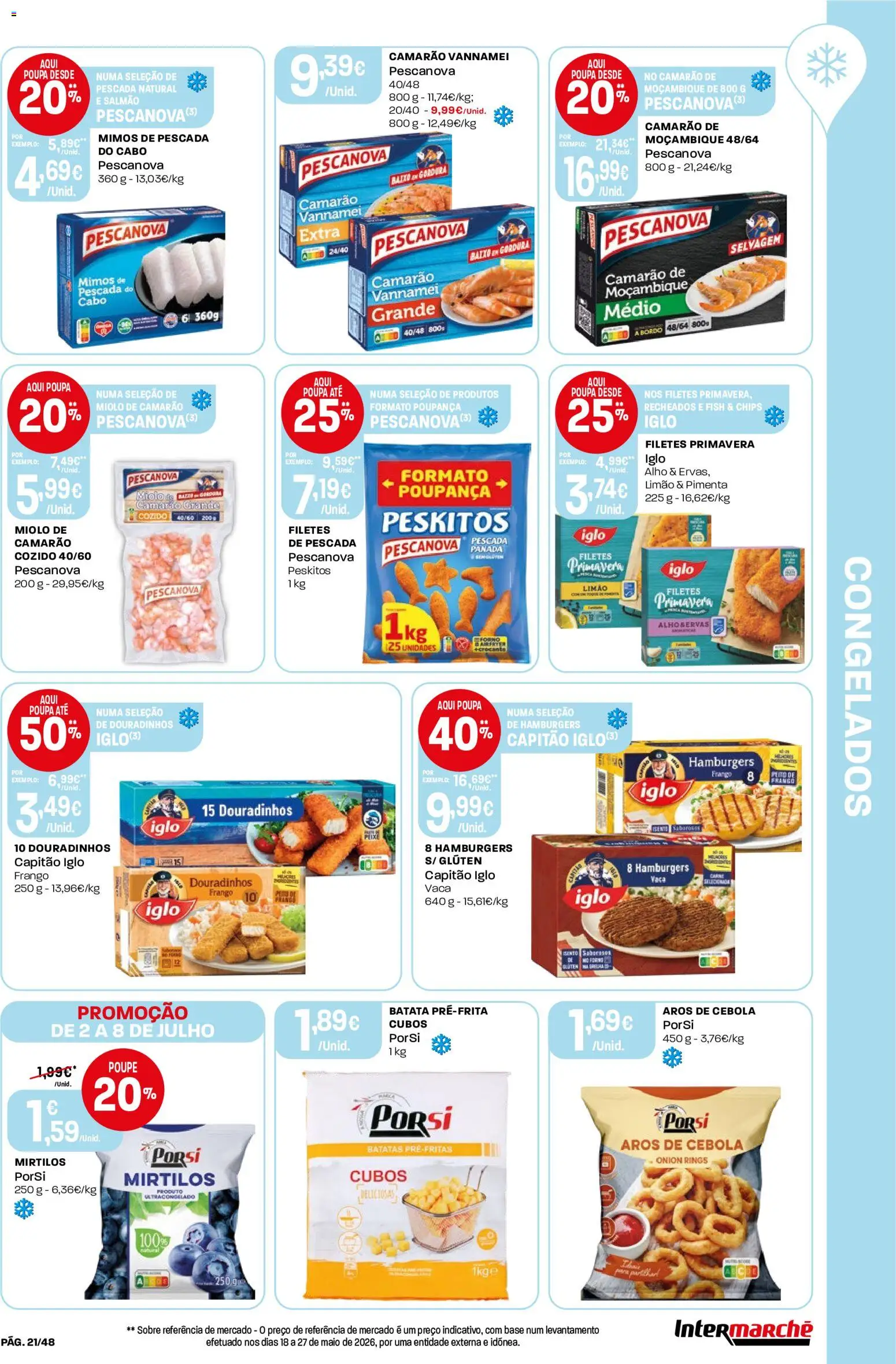 Intermarché folheto │ válido de 02/07/2026 | Página: 21 | Produtos: Pimenta, Capitão iglo, Base, Salmão