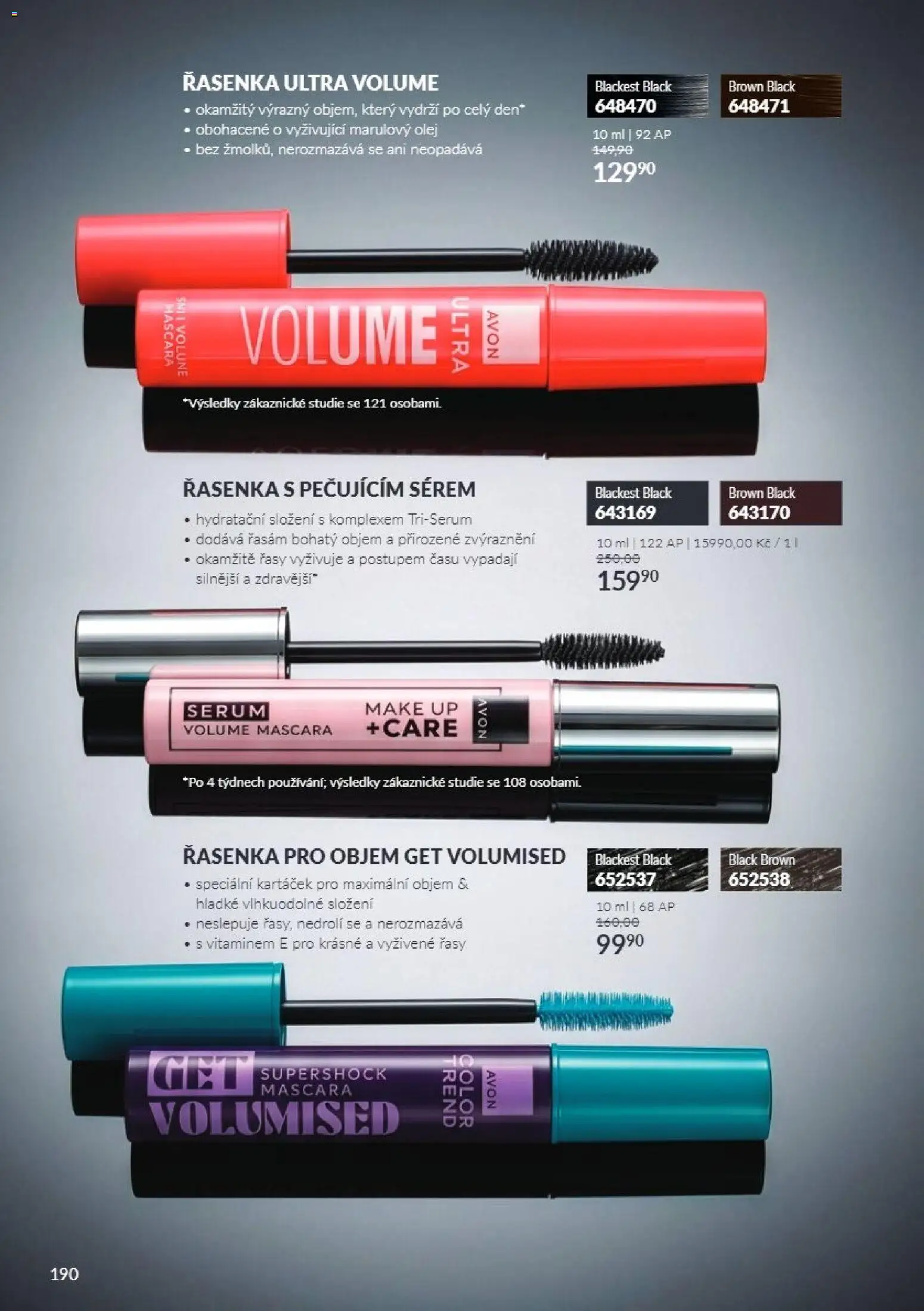 Avon Katalog 11/2026 od 01.11.2026 | Strana: 190 | Produkty: Olej, Sérum, Řasenka