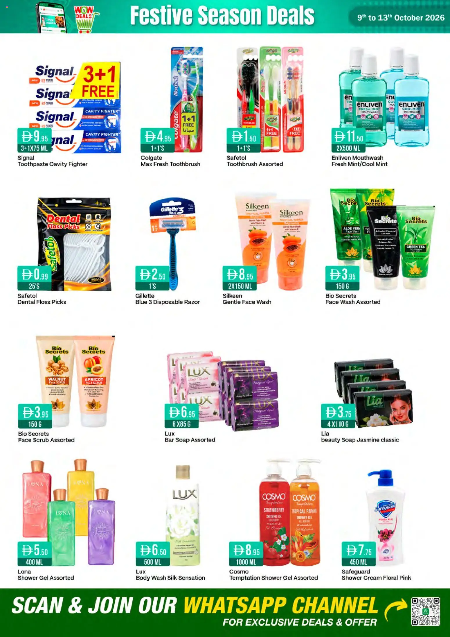 {H1} | Page: 10 | Products: Cream, Shower, Shower gel, Mouthwash