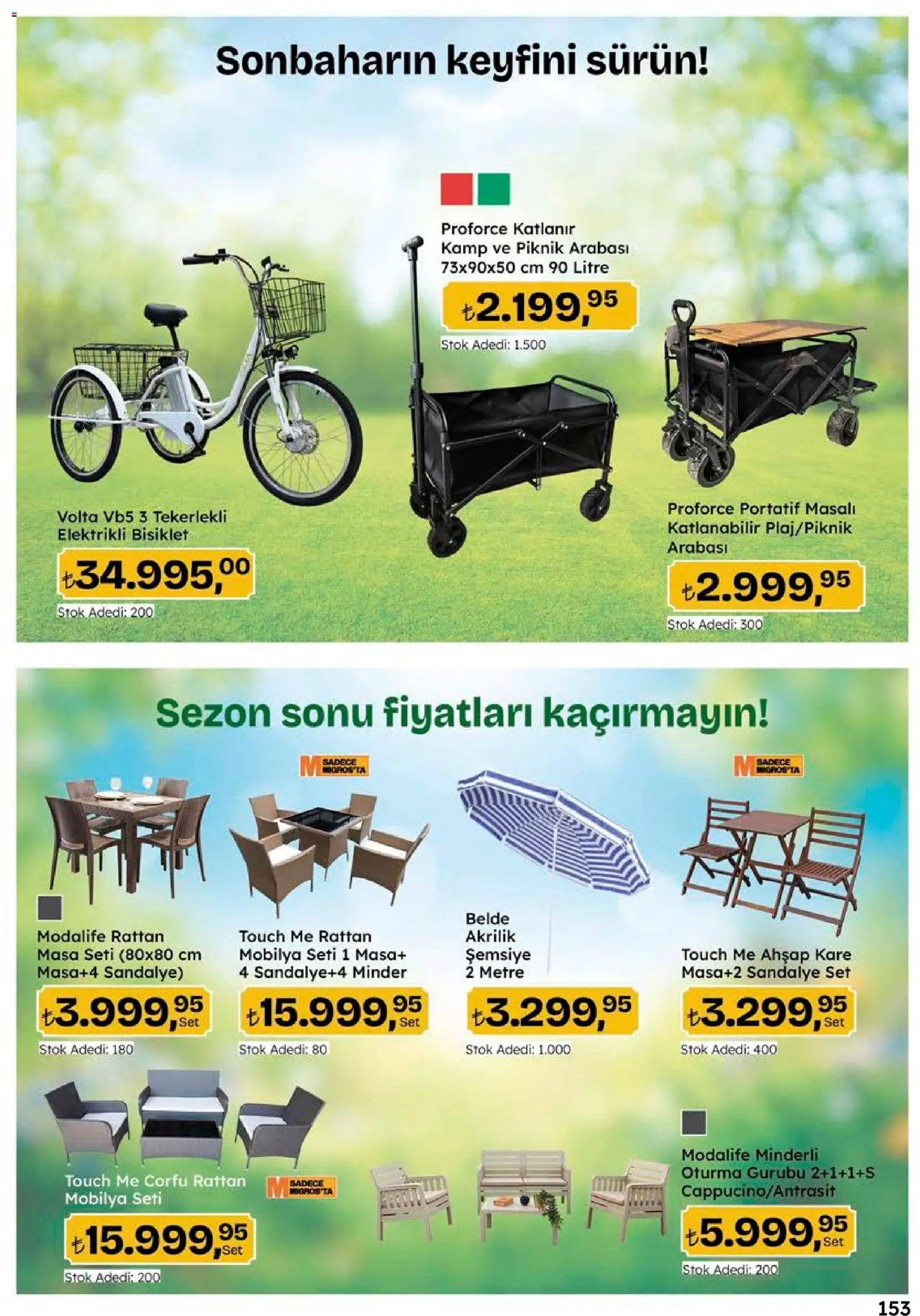 Migros Katalog - 5M Migroskop Dijital - 10 Eylül 2026 tarihinden itibaren geçerlidir | Sayfa: 153 | Ürünler: Masa, Sandalye, Şemsiye