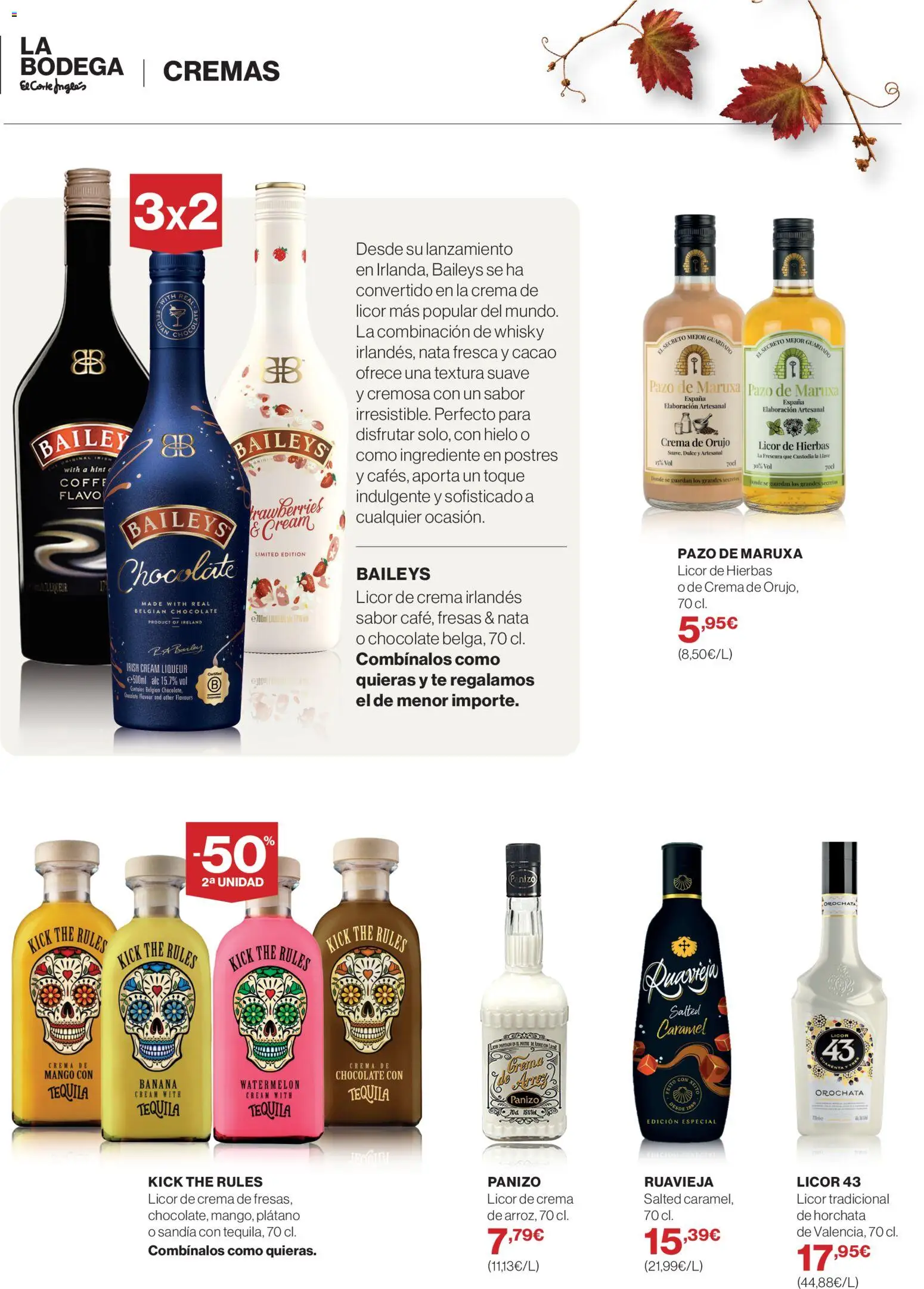 Supercor Canarias │ válido desde el 01/10/2026 | Página: 28 | Productos: Licor, Whisky, Crema de chocolate, Mango