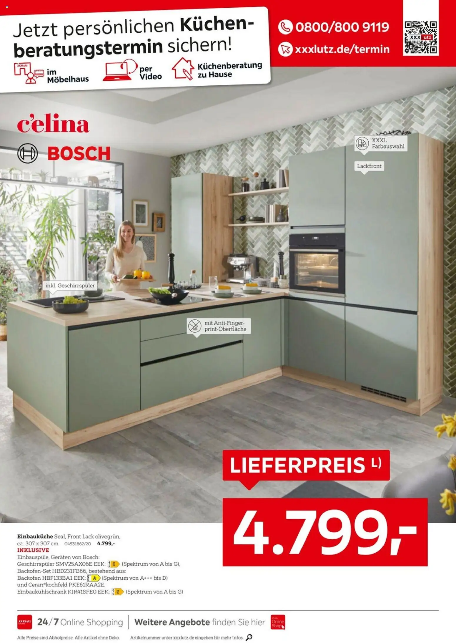 XXXLutz Nr. 1 bei Küchen – gültig ab 05.09.2026 | Seite: 4 | Produkte: Bosch, Geschirrspüler, Kochfeld, Video