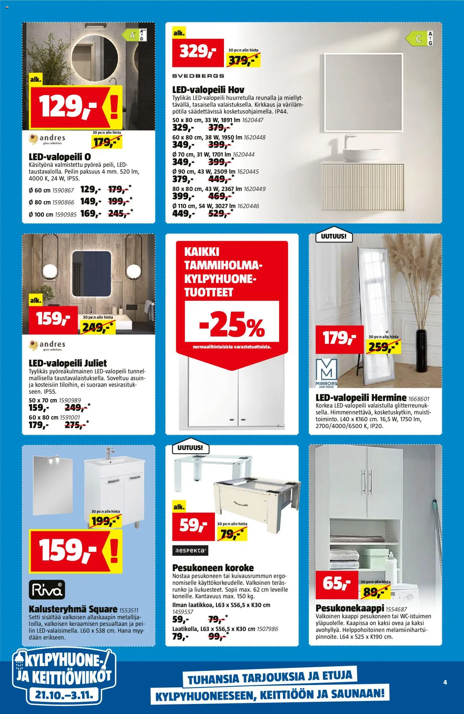 Bauhaus tarjoukset – voimassa 21/10/2026 alkaen | Sivu: 4 | Tuotteet: Kaappi