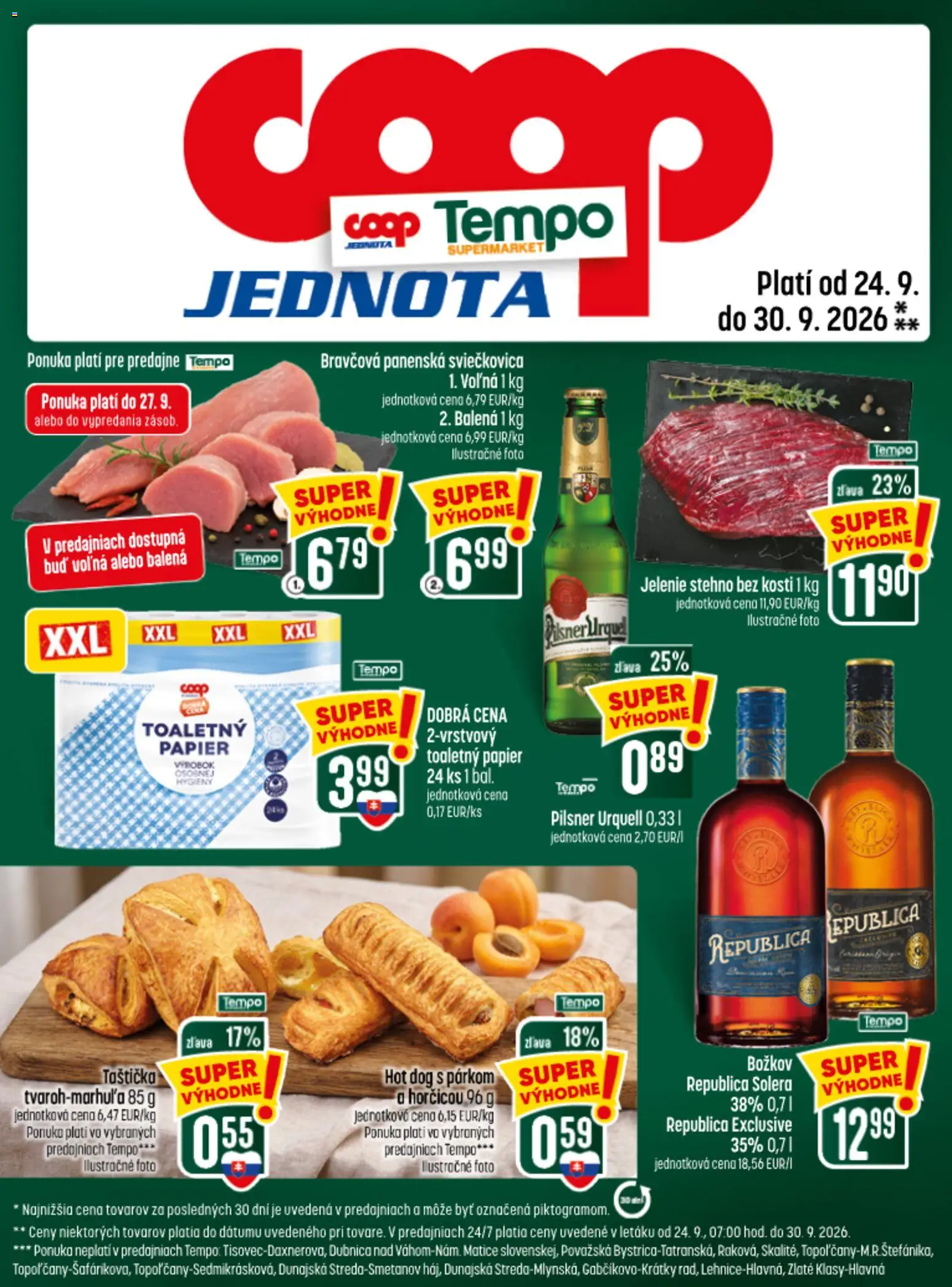 Nové COOP Jednota akcie – leták je platný od 24.09.2026 | Strana: 25