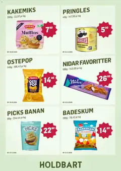 Forhåndsvisning av Holdbart kundeavis gyldig fra 17/08/2026 | Side: 7 | Produkter: Badeskum, Ostepop, Cheddar, Pringles