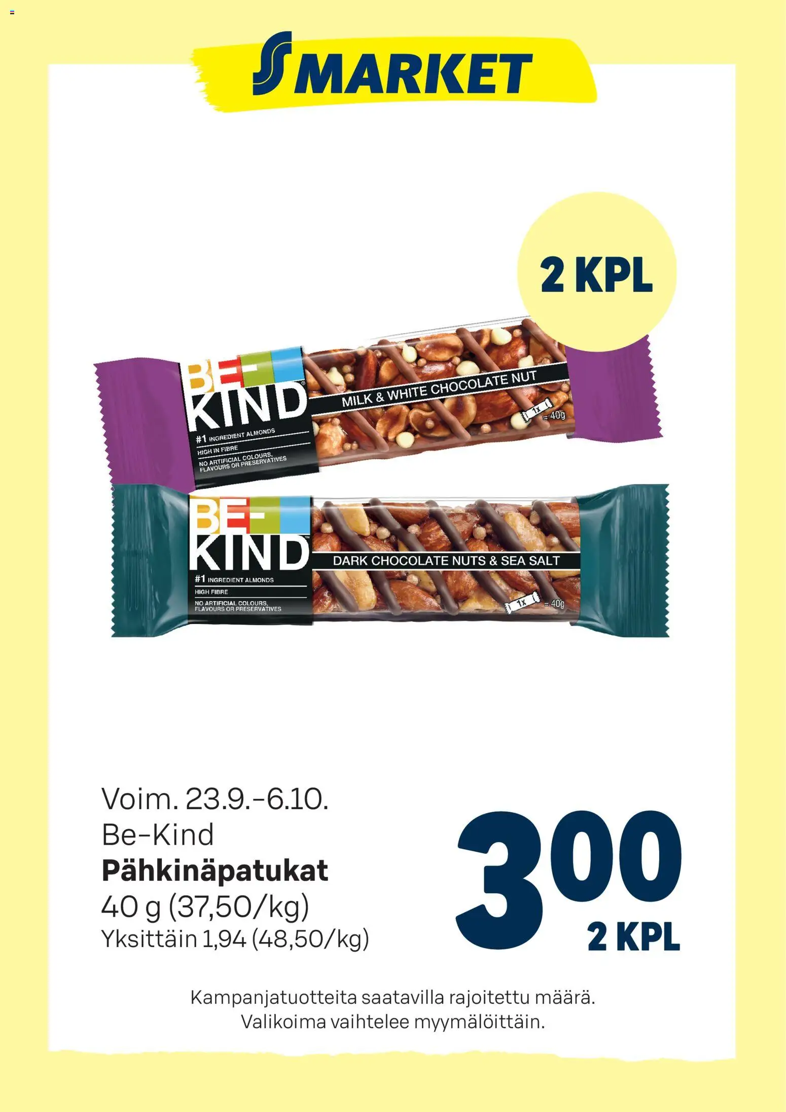 S-market Be-Kind – voimassa 23/09/2026 alkaen | Sivu: 1