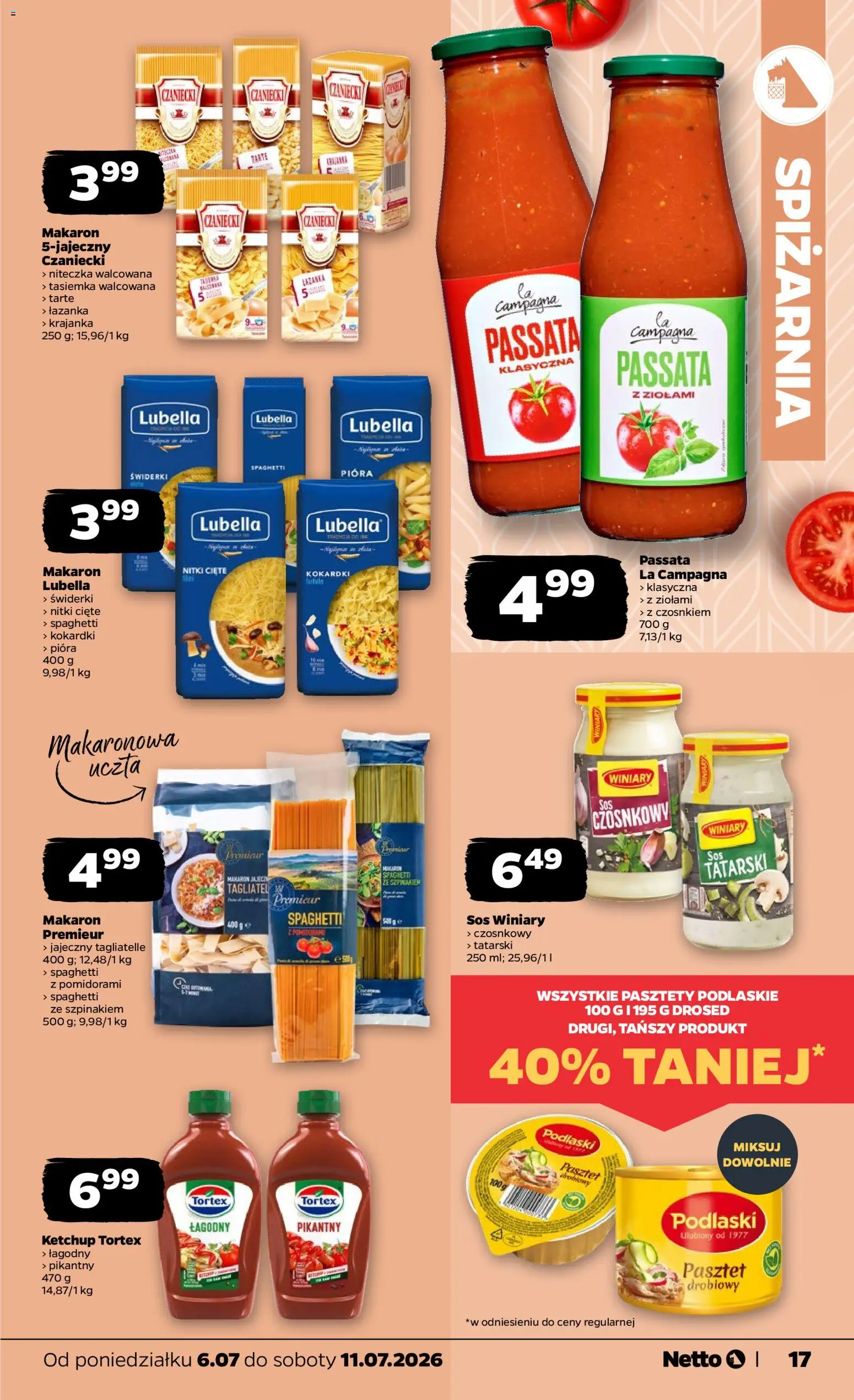Netto gazetka od poniedziałku spożywcza od 06.07.2026 | Strona: 17