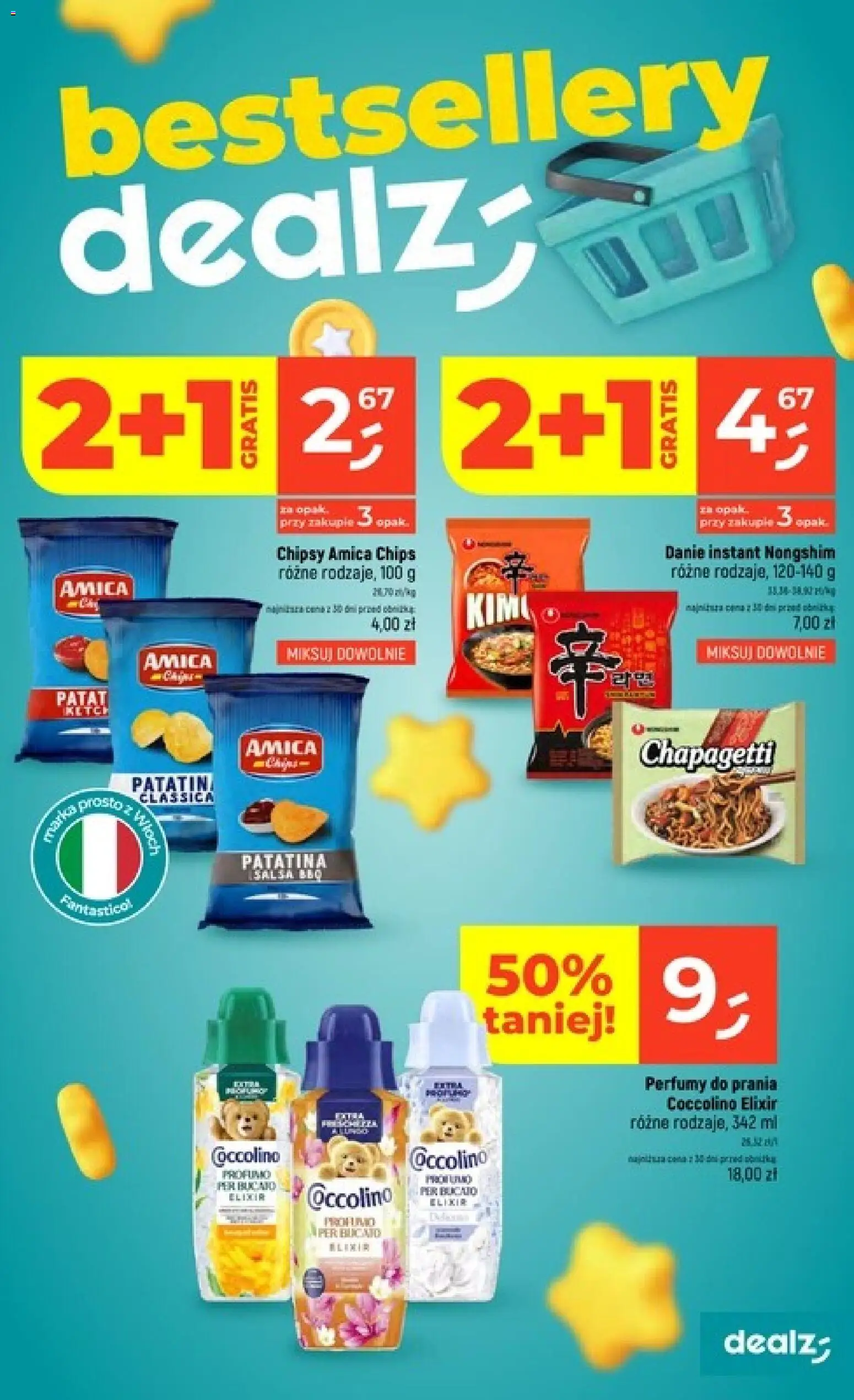 Dealz gazetka od 28.05.2026 | Strona: 47 | Produkty: Chipsy, Coccolino, Perfumy