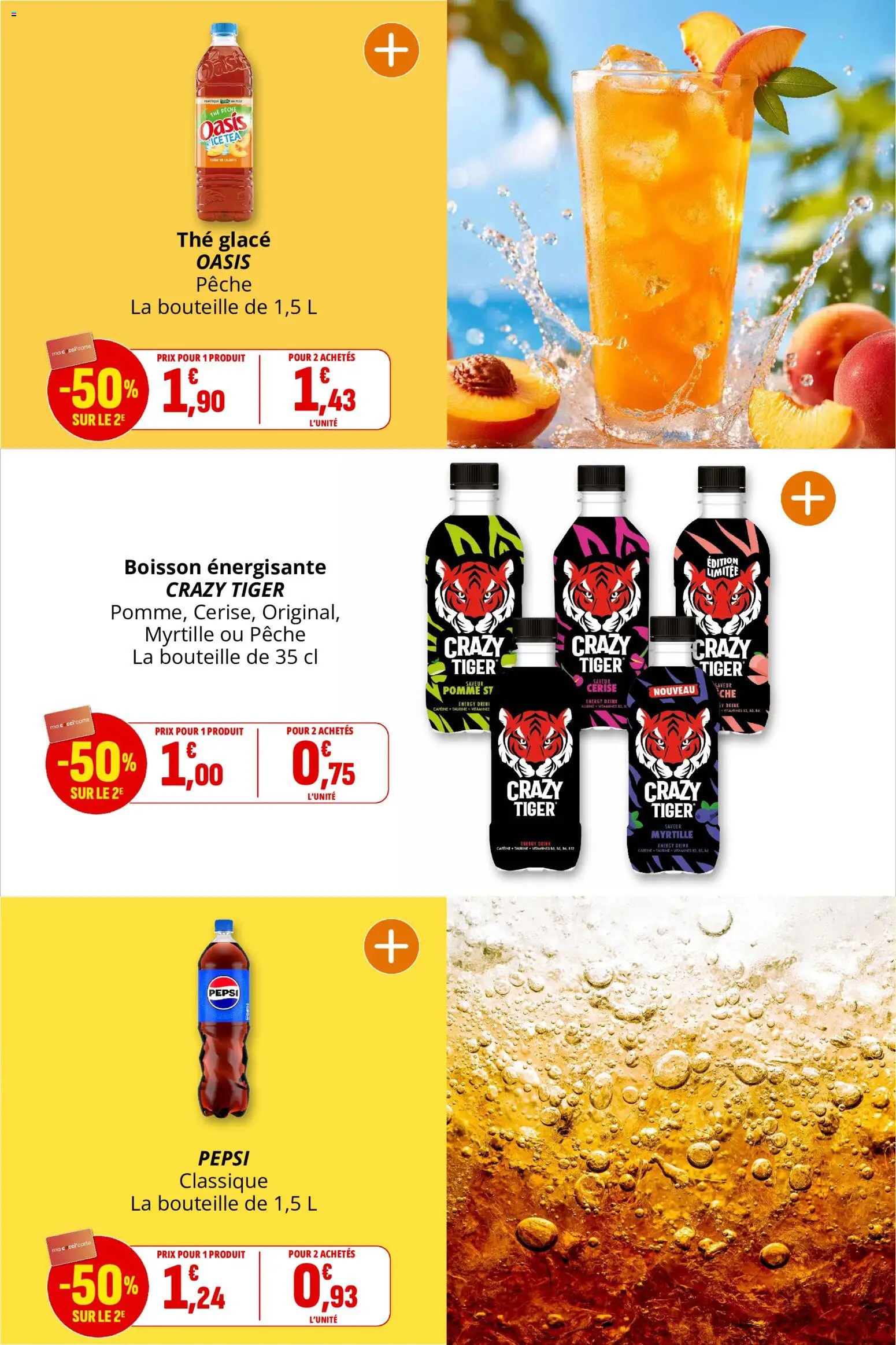 {H1} | Page: 34 | Produits: Pêche, Pomme, Boisson énergisante, Bouteille