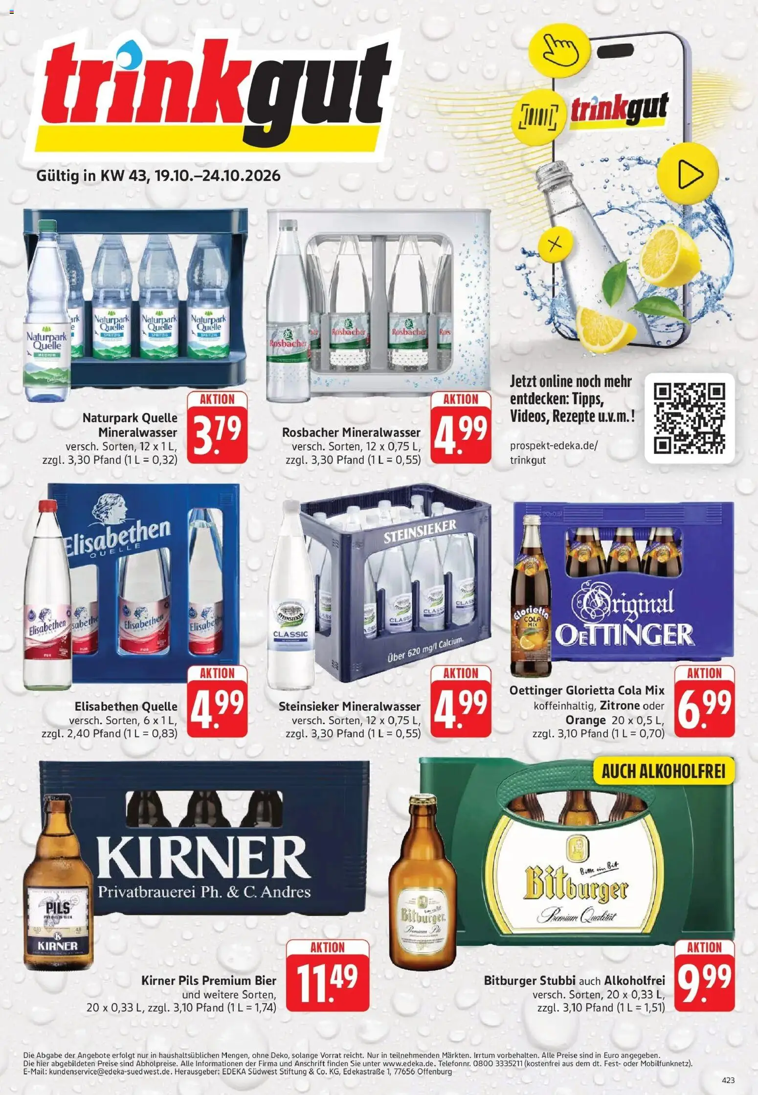 Trinkgut Prospekt Bad Kreuznach (ab 19.10.2026) » Angebote online | Seite: 1