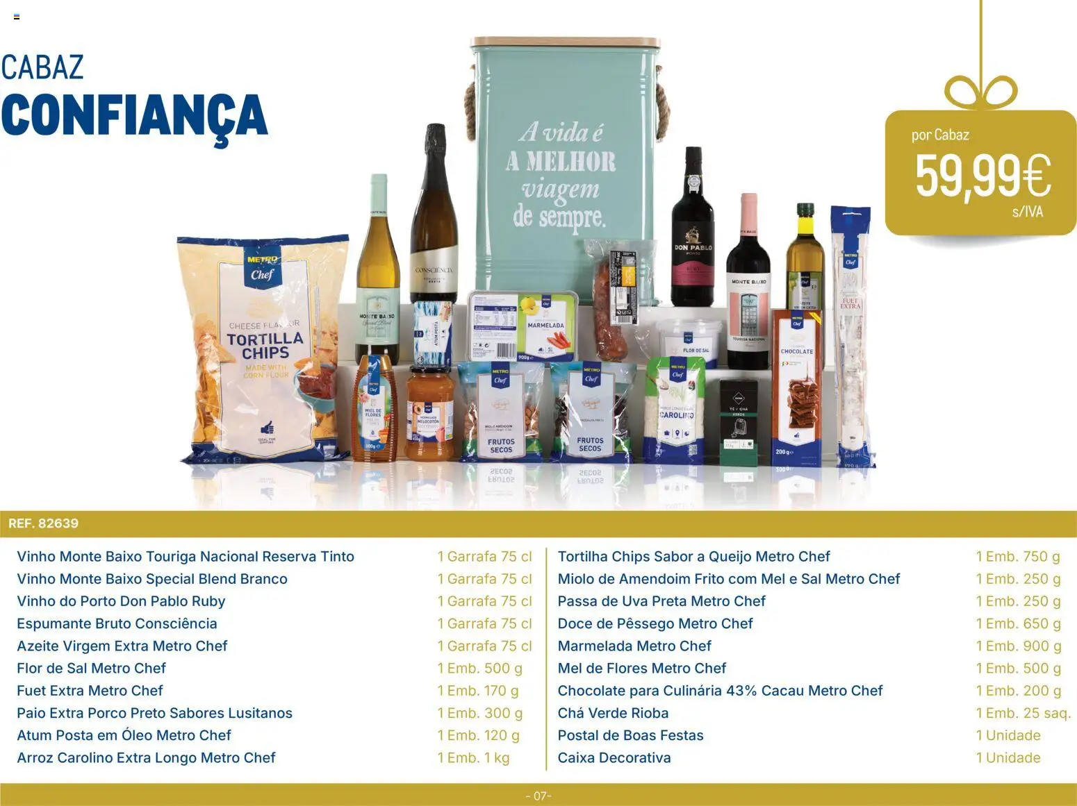 Makro - Cabazes de Natal 2026 │ válido de 03/11/2026 | Página: 7 | Produtos: Azeite, Vinho do Porto, Sal, Chocolate