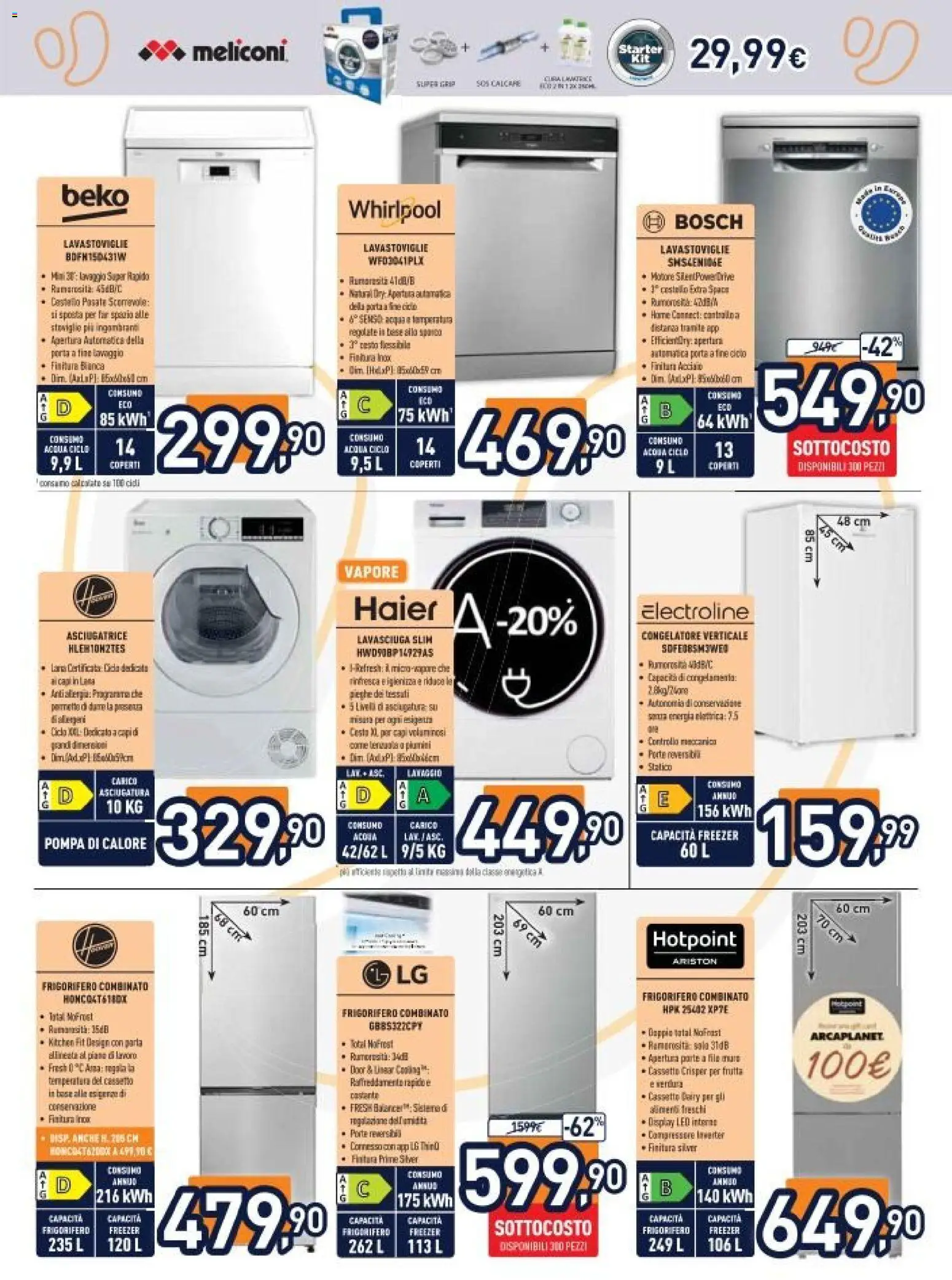 Volantino Unieuro del 22.05.2026 | Pagina: 25 | Prodotti: Acqua, Frutta, Freezer, Congelatore