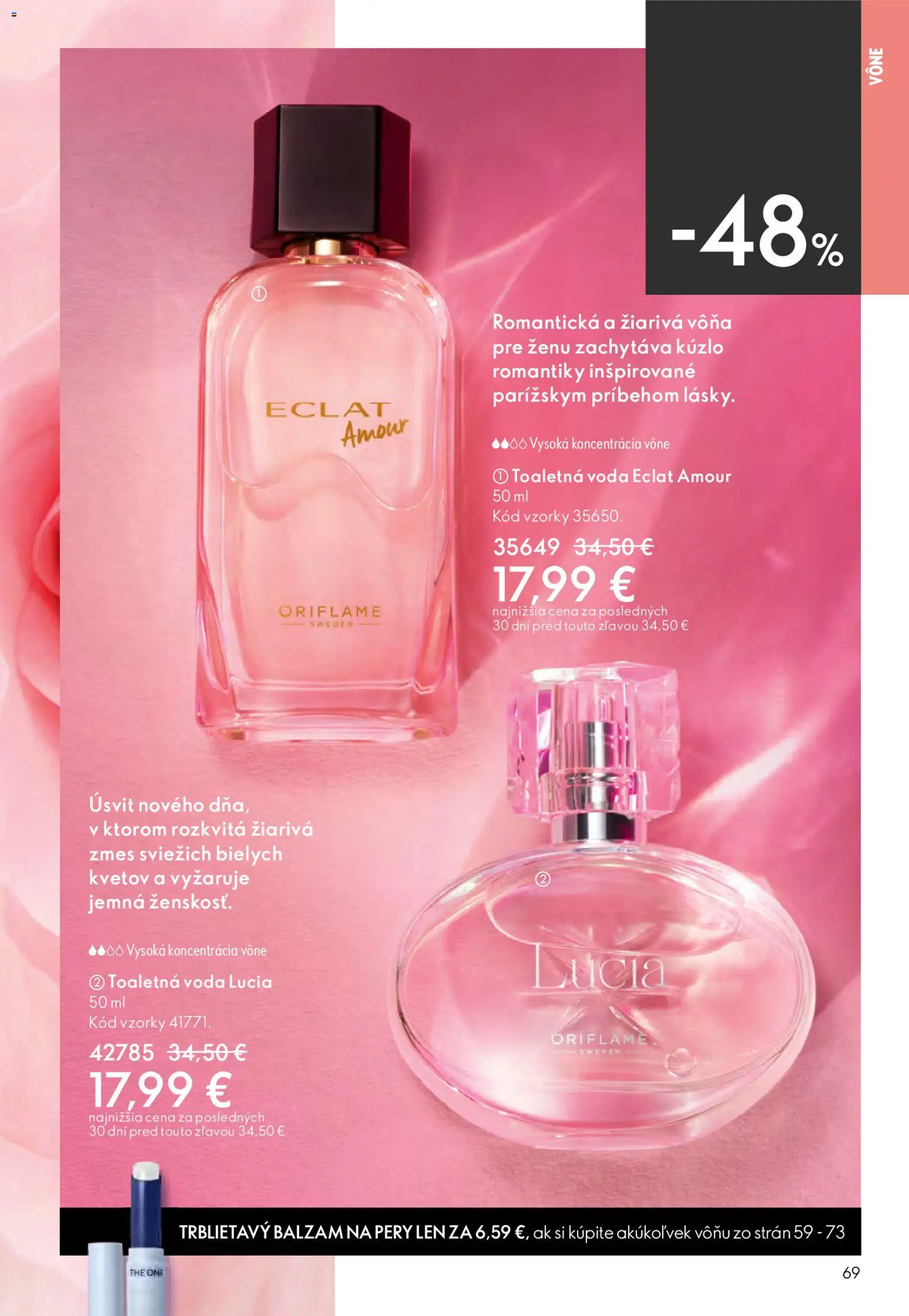 Nové Oriflame akcie – leták je platný od 15.04.2026 | Strana: 69 | Produkty: Toaletná voda, Voda