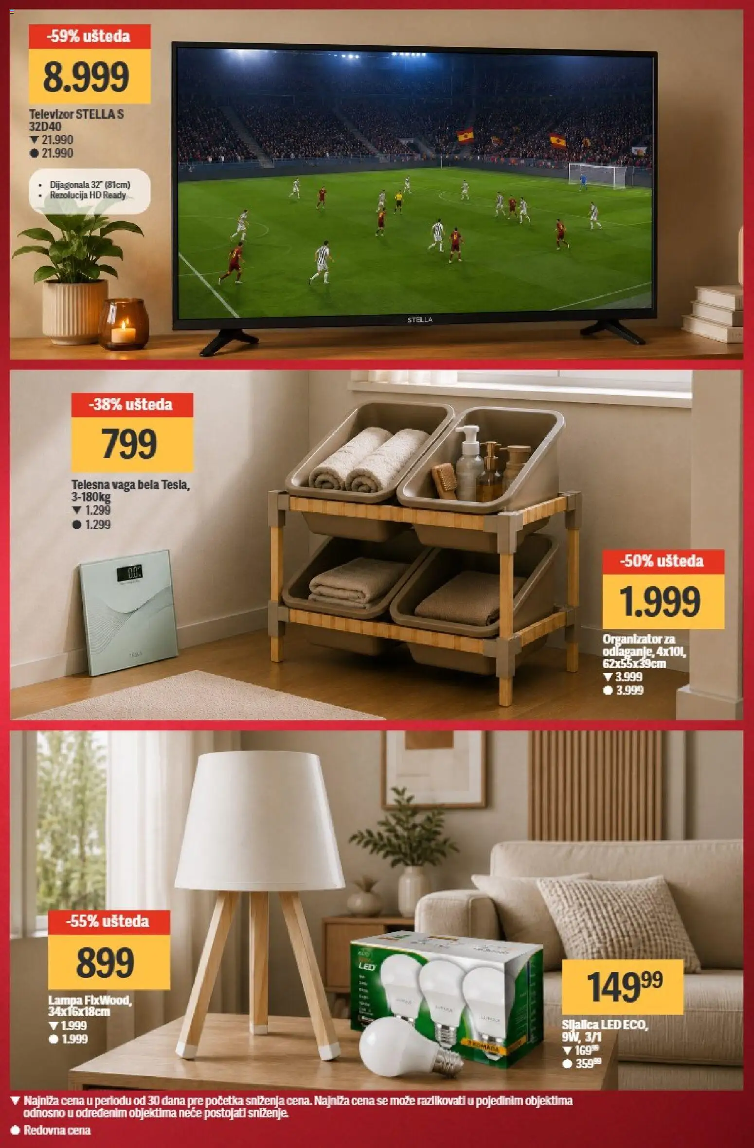 Mega Maxi katalog - važi od 04.06.2026 | Strana: 2 | Proizvode: Televizor, Lampa, Sijalica, Vaga