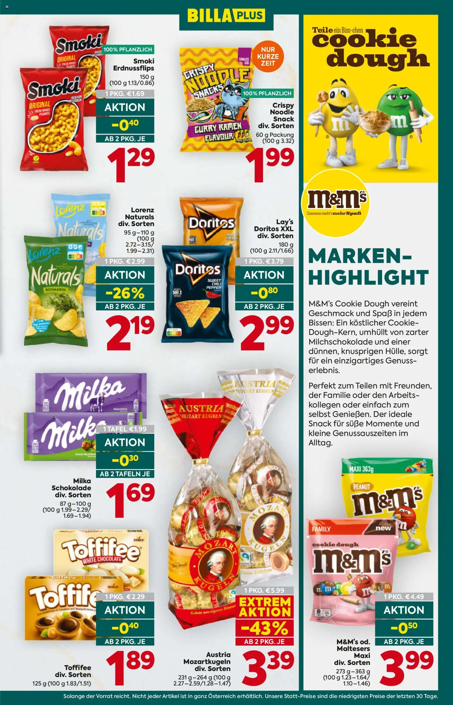 Billa Plus Flugblatt gültig ab 13.08.2026 | Seite: 13 | Produkte: Chili, Schokolade