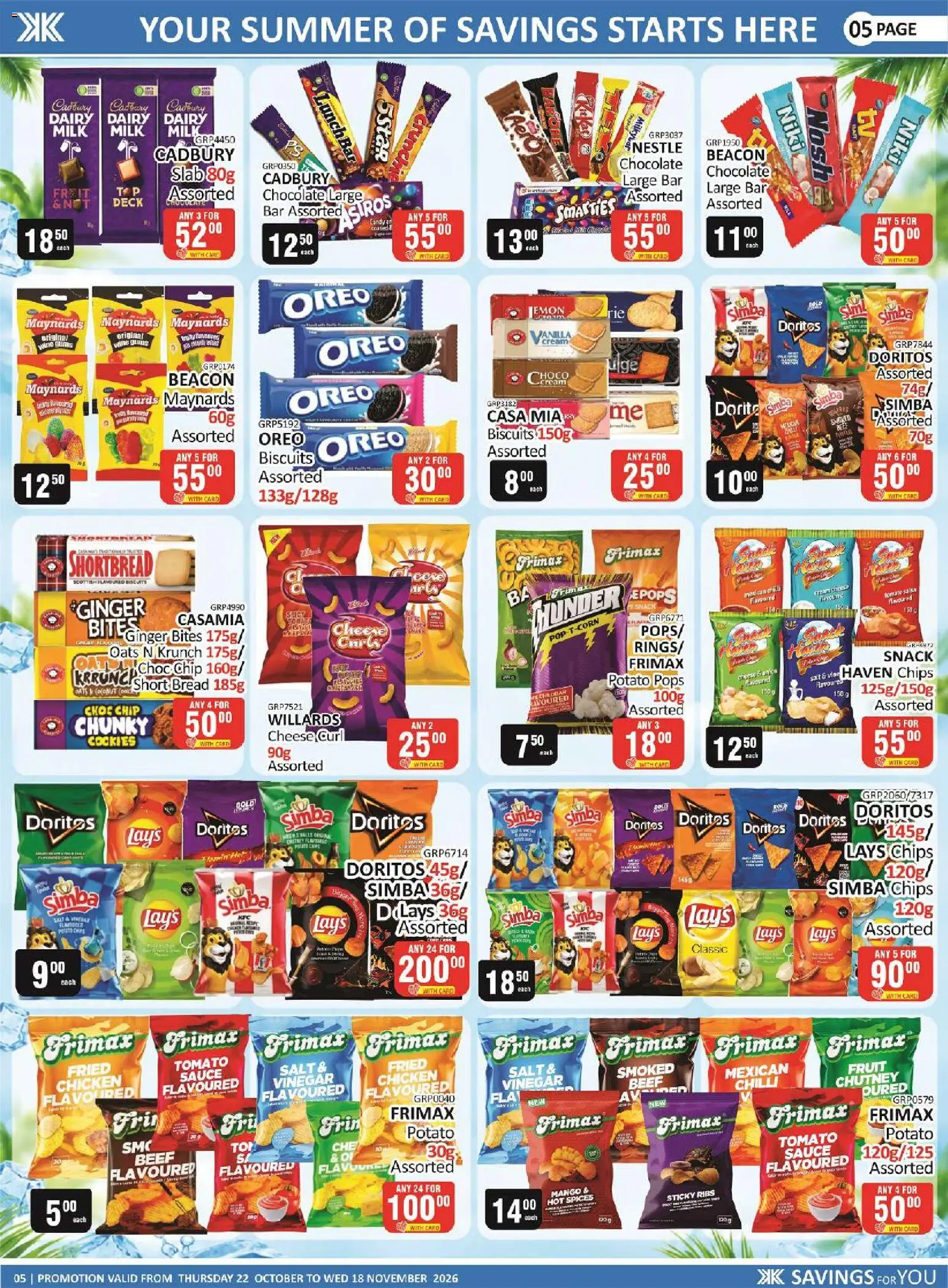 New KIT KAT Cash & Carry catalogue – valid from 22/10/2026 | Page: 5 | Products: Vanilla, Cream cheese, Cheese, Chilli