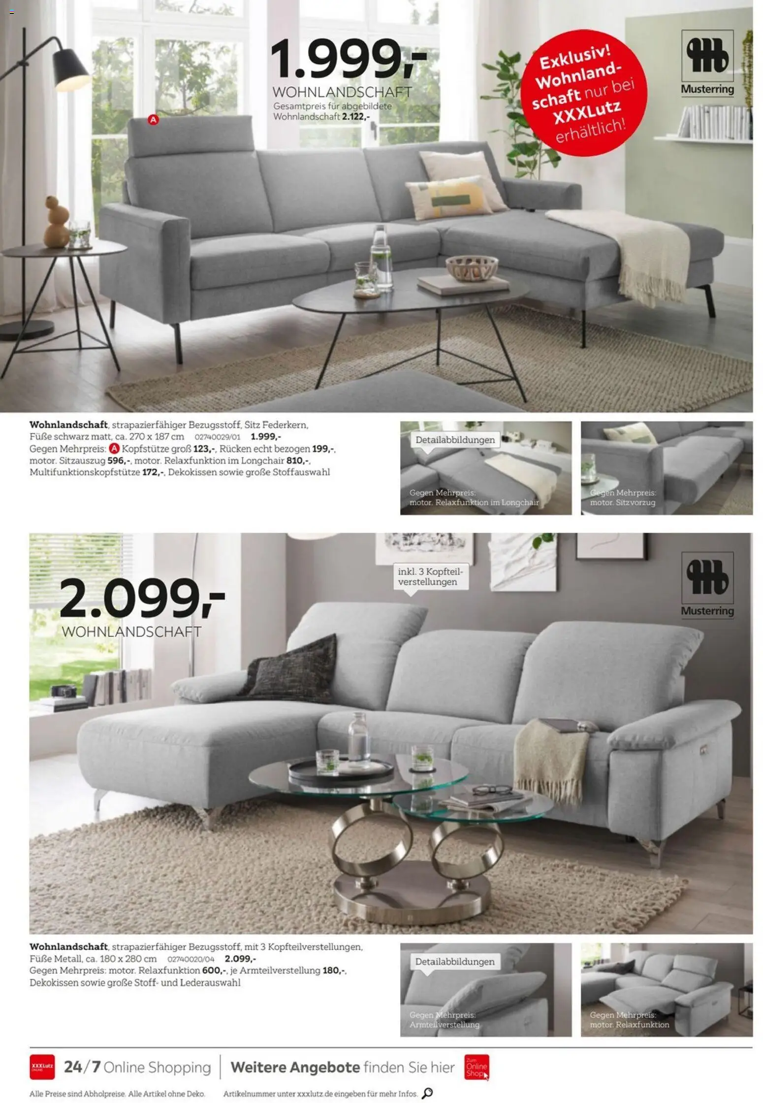 XXXLutz Musterring Spezial – gültig ab 05.09.2026 | Seite: 4 | Produkte: Wohnlandschaft